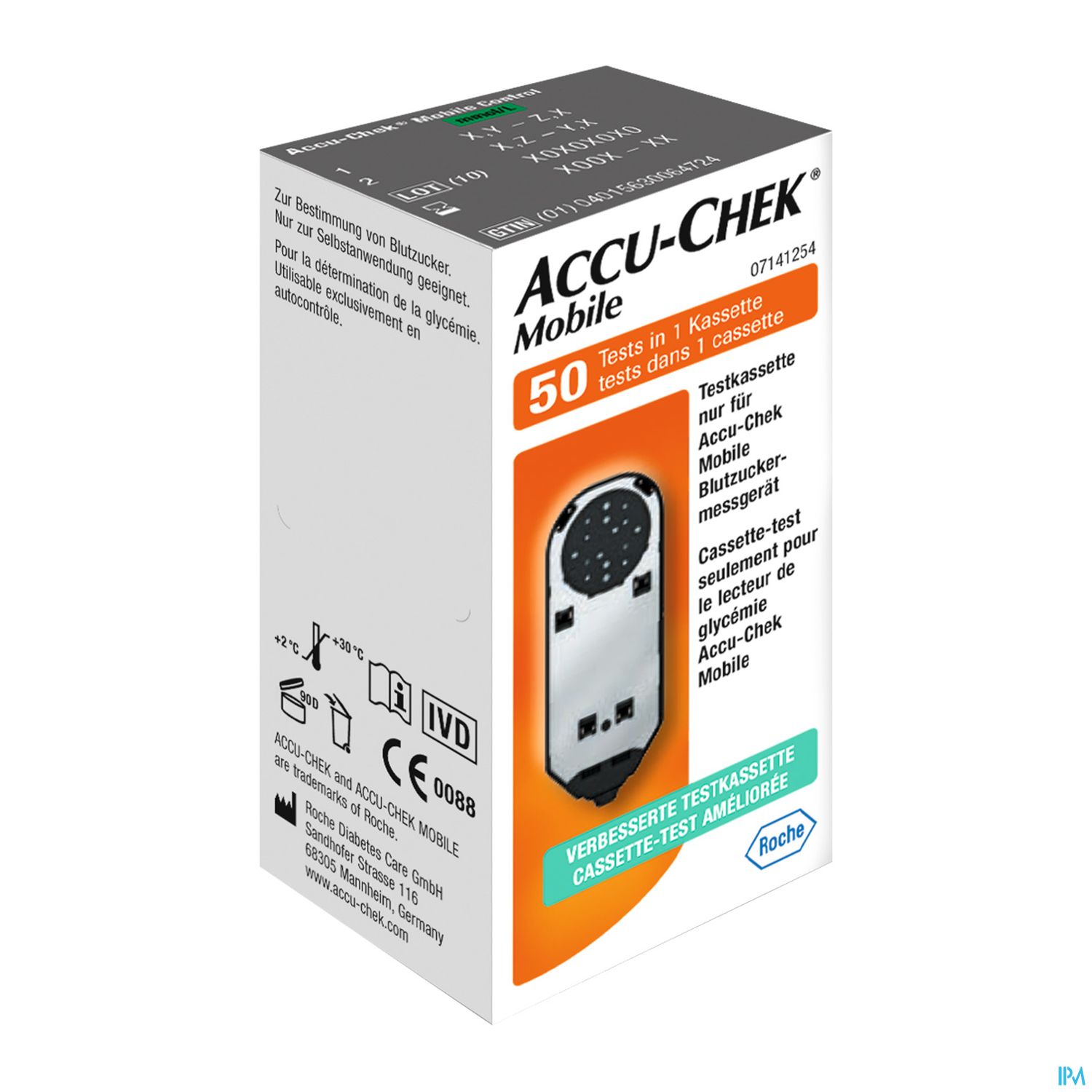 Diagnostika U.zubehoer Accu-chek -roche Diabetes Mobile Testkassette 1x50 50st