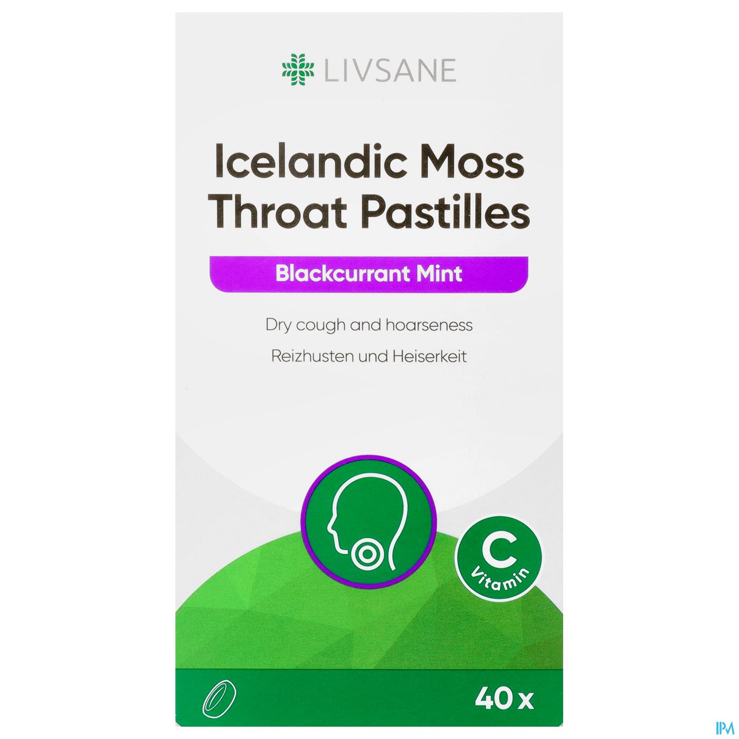 Islaendisch Moos Livsane Hals Pastillen 40st