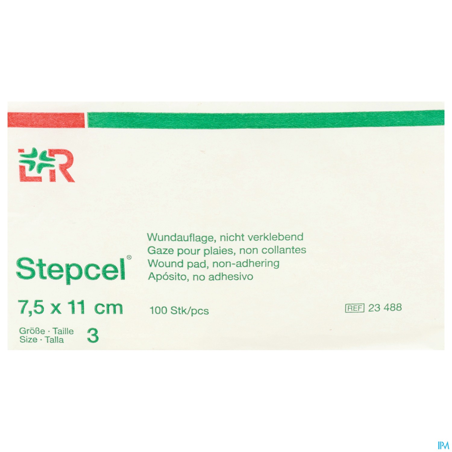 Wundauflagen Stepcel/gazelin Unsteril Größe 3 100 Stück