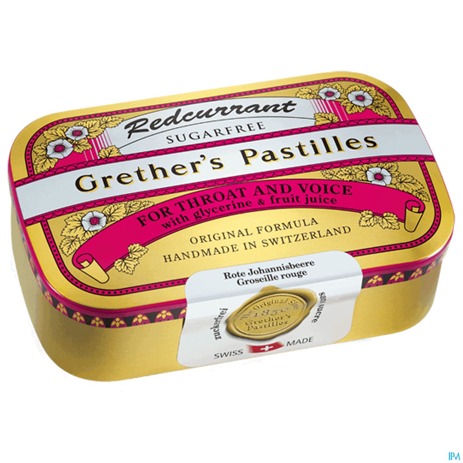 Grether's Pastilles Redcurrant Zuckerfrei 110g