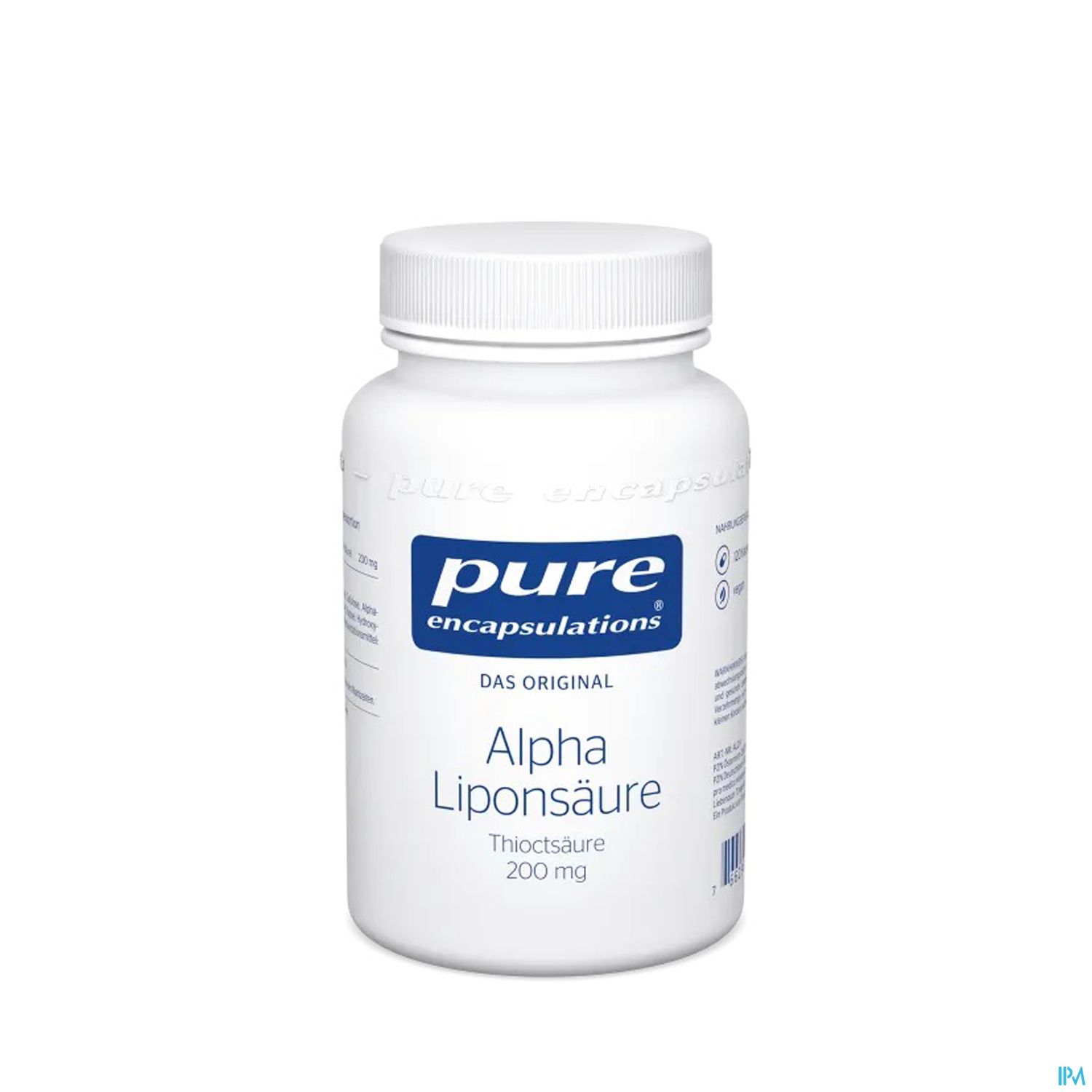 Pure Encapsulations Alpha Liponsäure Thioctsäure 200mg 120 Kapseln