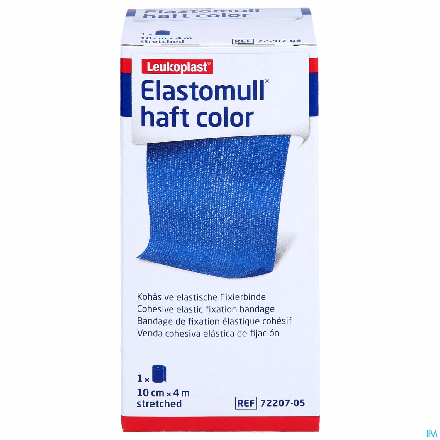 Elastische Binden Elastomull/haft/color Blau 4mx10cm 1st