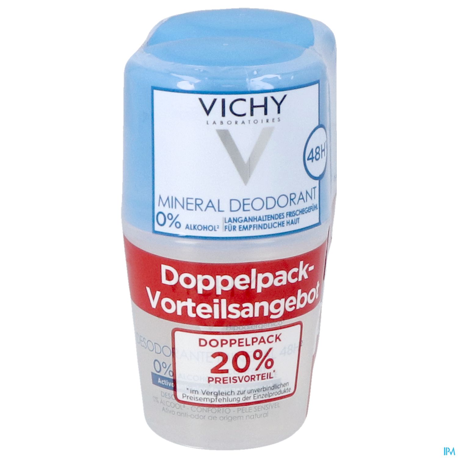 Vichy Deo/roll-on Mineral 48h 2x50m 100ml