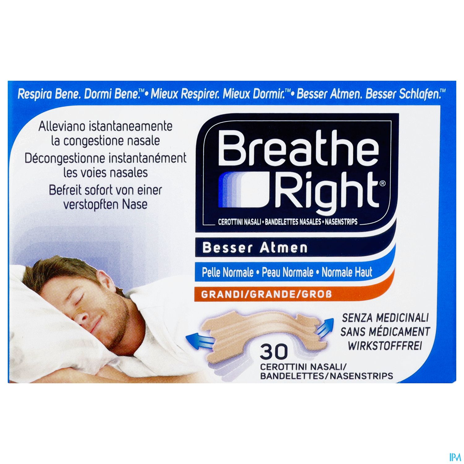 Nasen Strips Besser Atmen Breathe Right Nasenpfl Beige Gross 30st