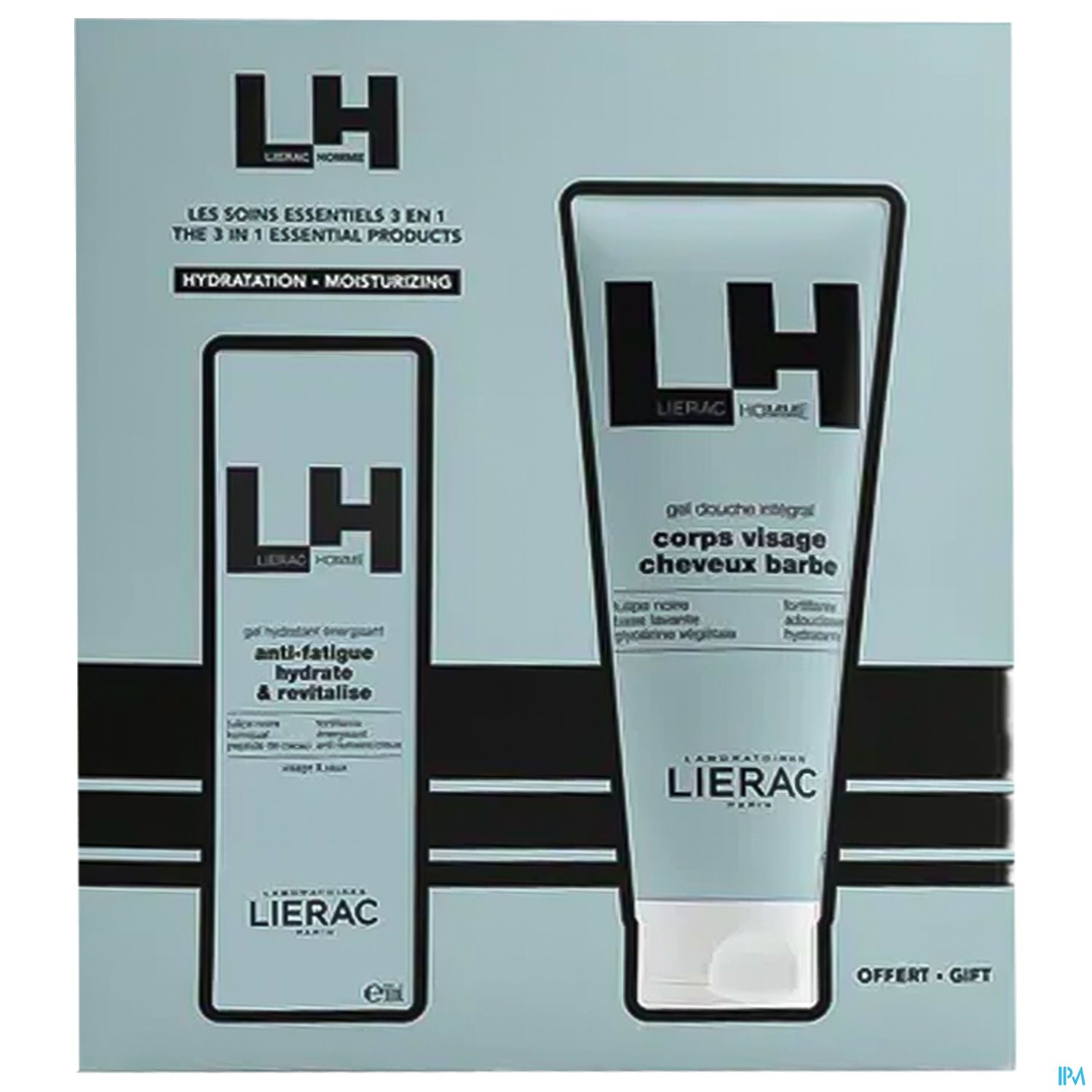 Lierac Homme Set/moist Gel 50ml +shower-gel 200ml 1st