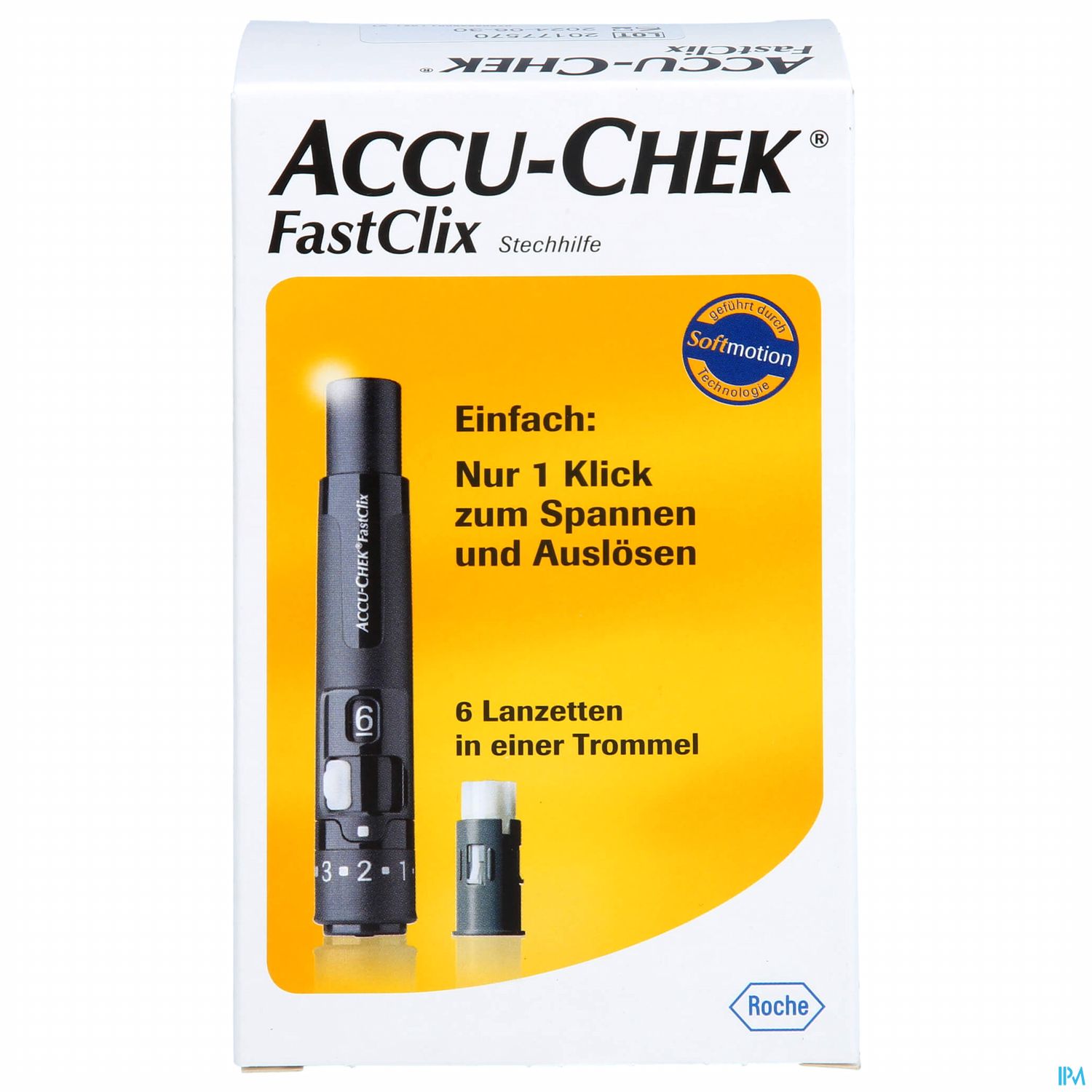 Diagnostika U.zubehoer Accu-chek Fastclix/set Stechhilfe +12lanzett C2 69 1pk