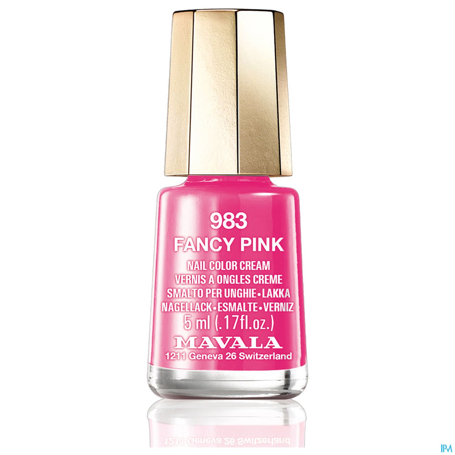 Flasche mit Nagellack in der Farbe "Fancy Pink" von Mavala, 5 ml.