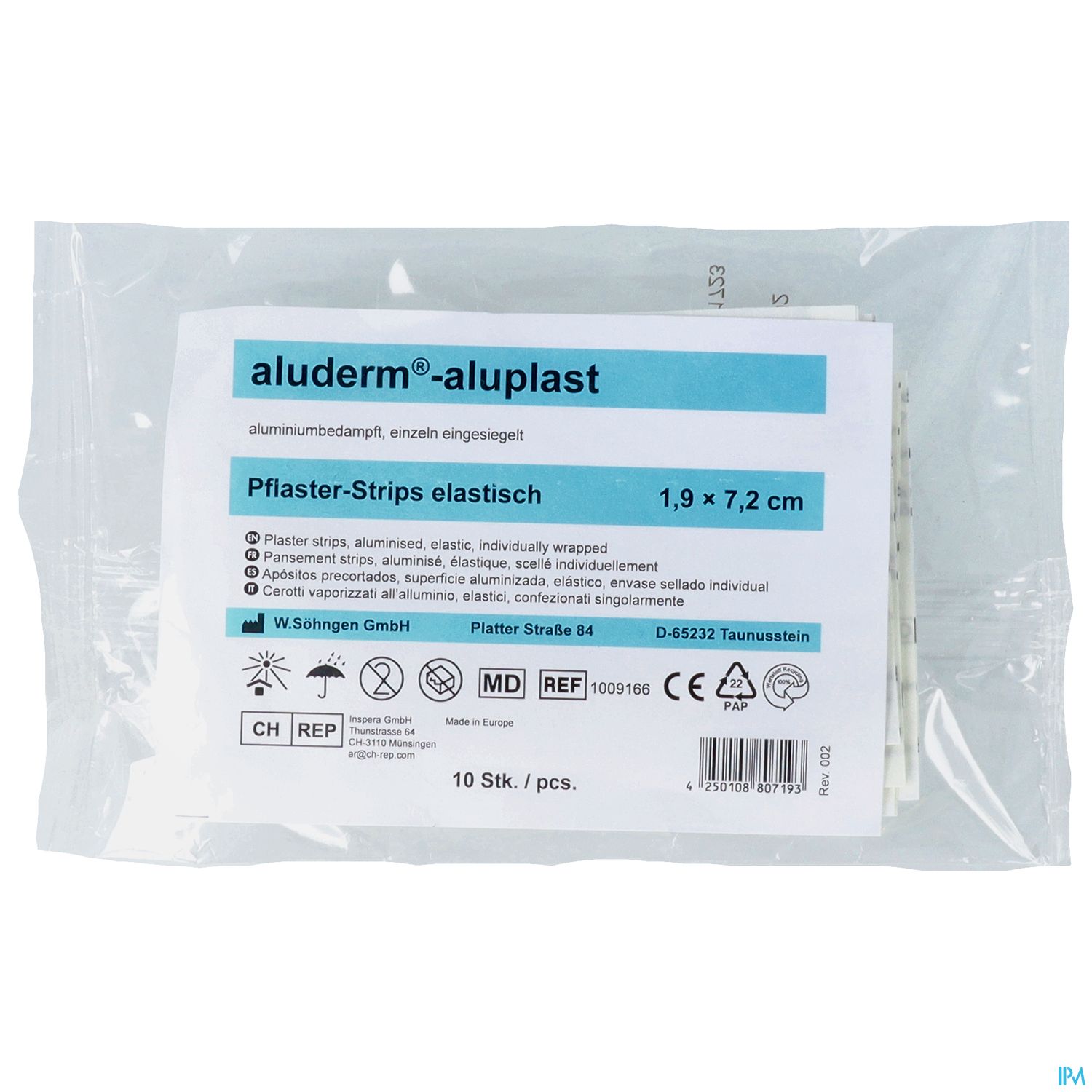 ALUDERM/ALUPL.STRIPS EL 1,9 10ST
