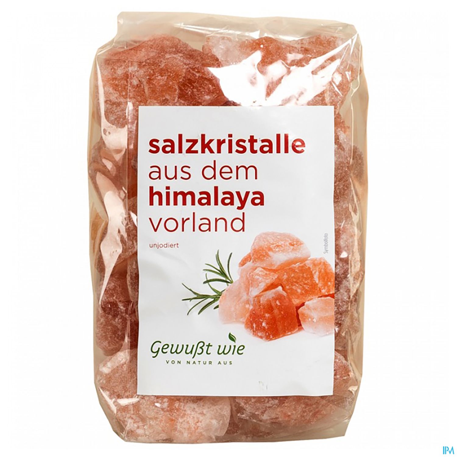 Tüte mit unjodierten Salz-Kristallen aus dem Himalaya.