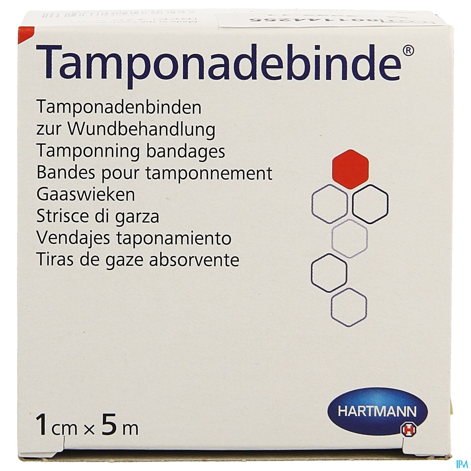 Tamponadebinden -hartmann 24faed Steril 5mx 1cm 1st