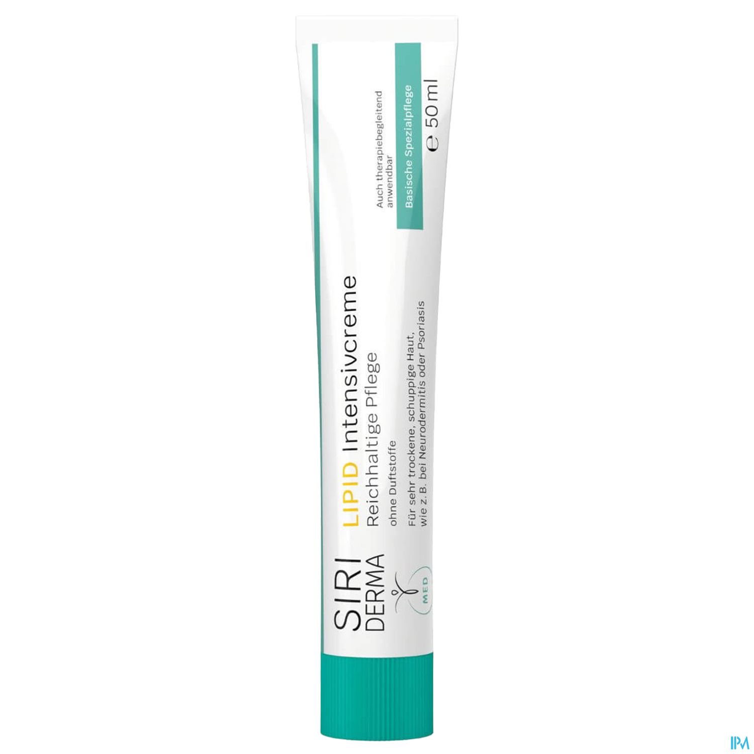 Tube mit 50 ml intensiver Lipidcreme für reichhaltige Hautpflege.