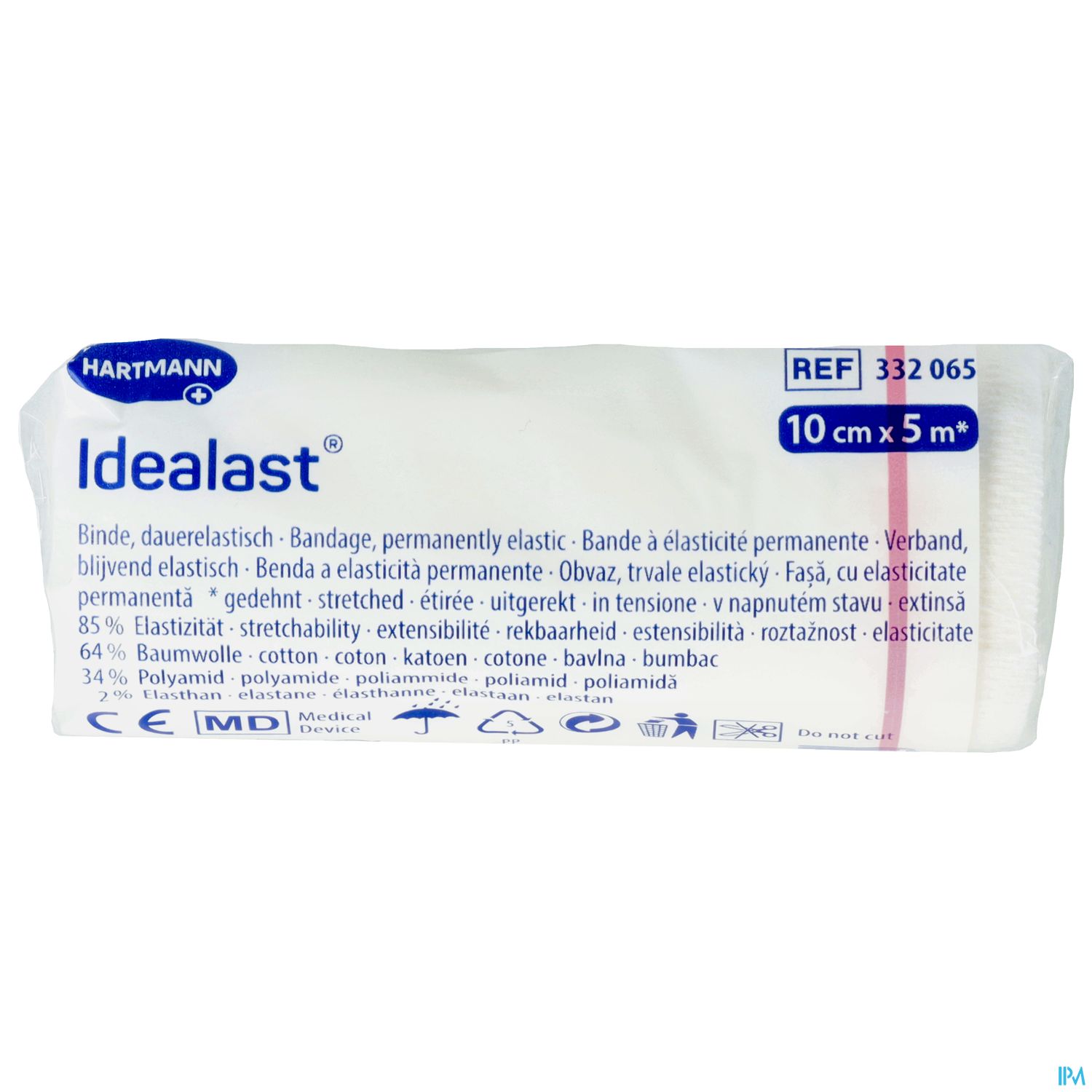 Elastische Binden Idealast Einzeln Verpackt 5mx 10cm Neu 1st