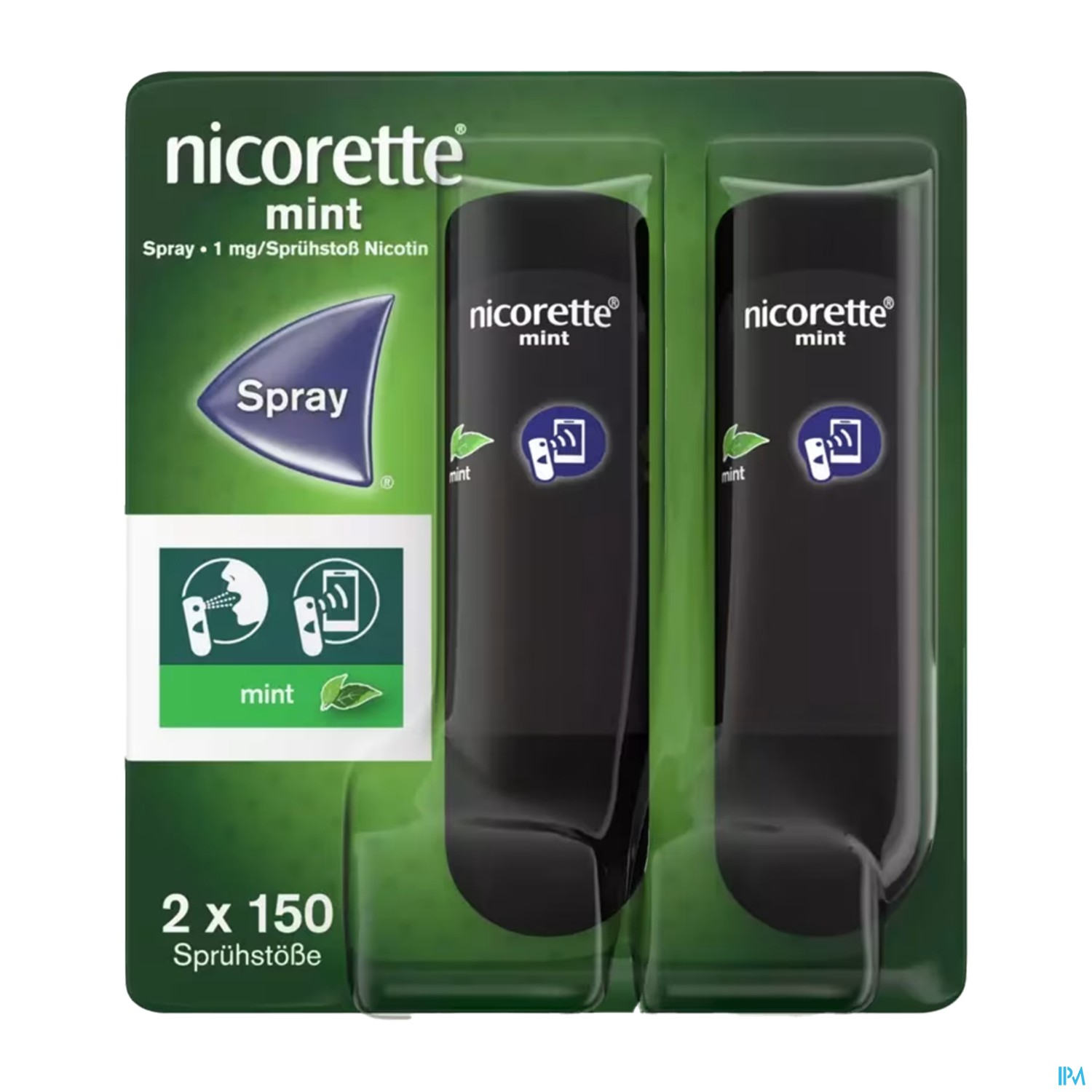 Nicorette Spray 1mg/spruehstoss Z.anw.i.d.mundhoehle Lösung Mint 1 Stück