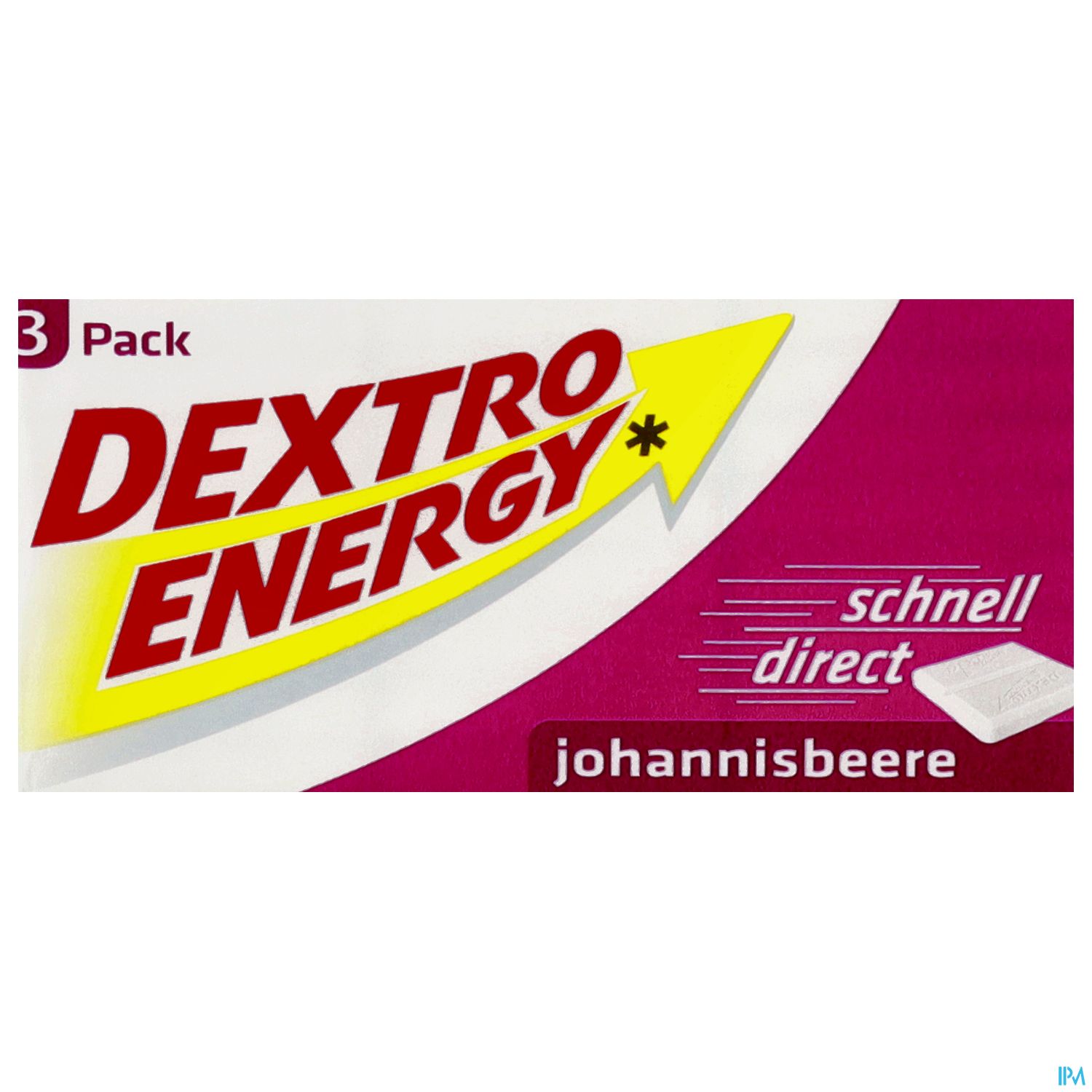 Dextro Energy 3er Wuerfel Johannisbeere 138g