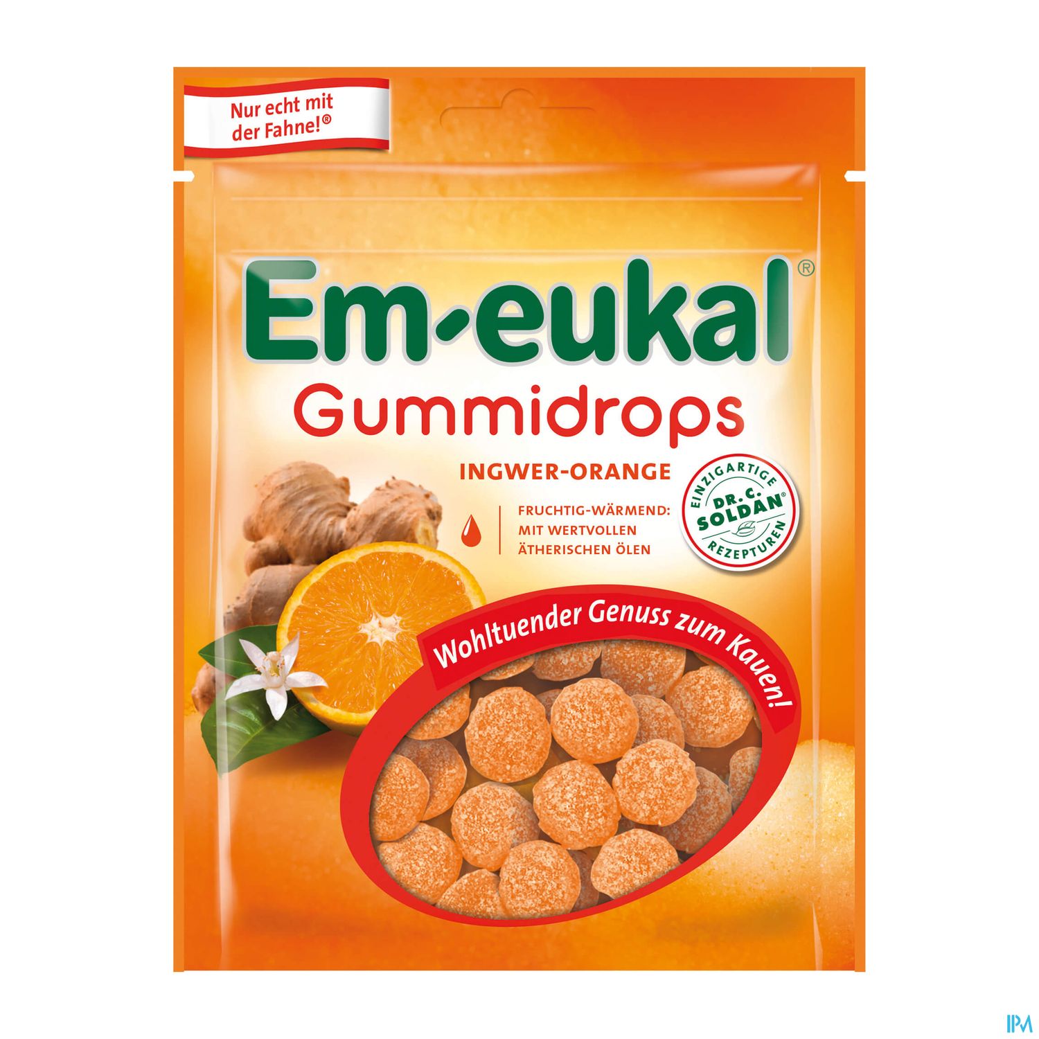 Em-eukal Gummidrops Zuckerhaltig Ingwer Orange 90g