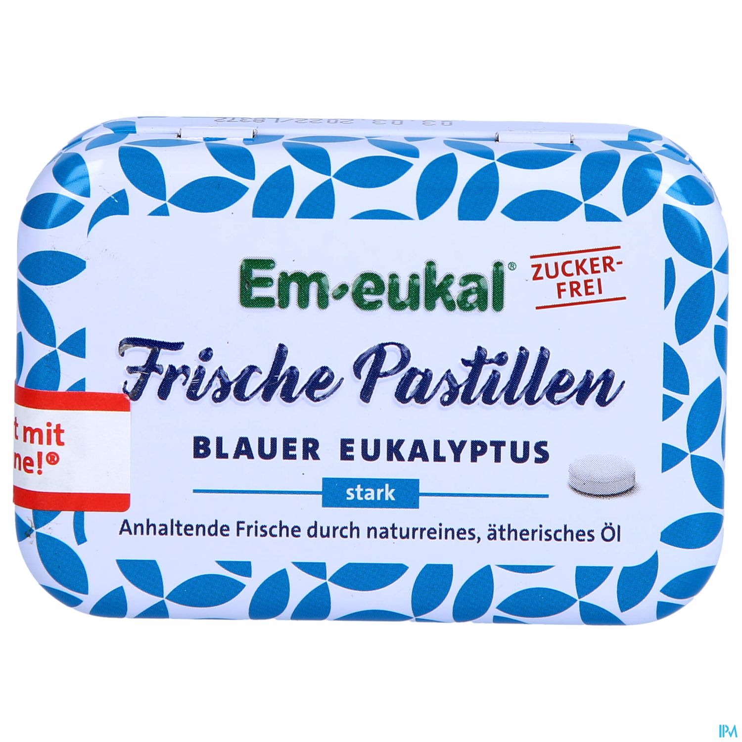 Em-eukal Frische Pastillen Dose Zfr Blauer Eukalyptus 20g