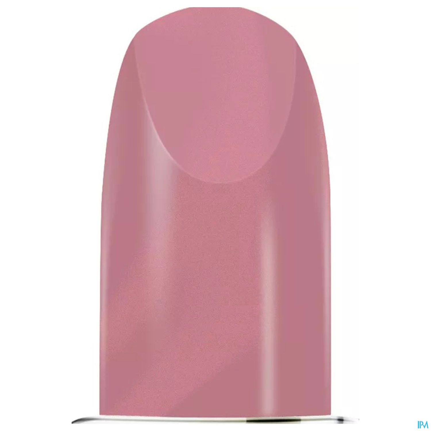 Rosa Nagellack-Flasche mit abgerundeter Oberseite.