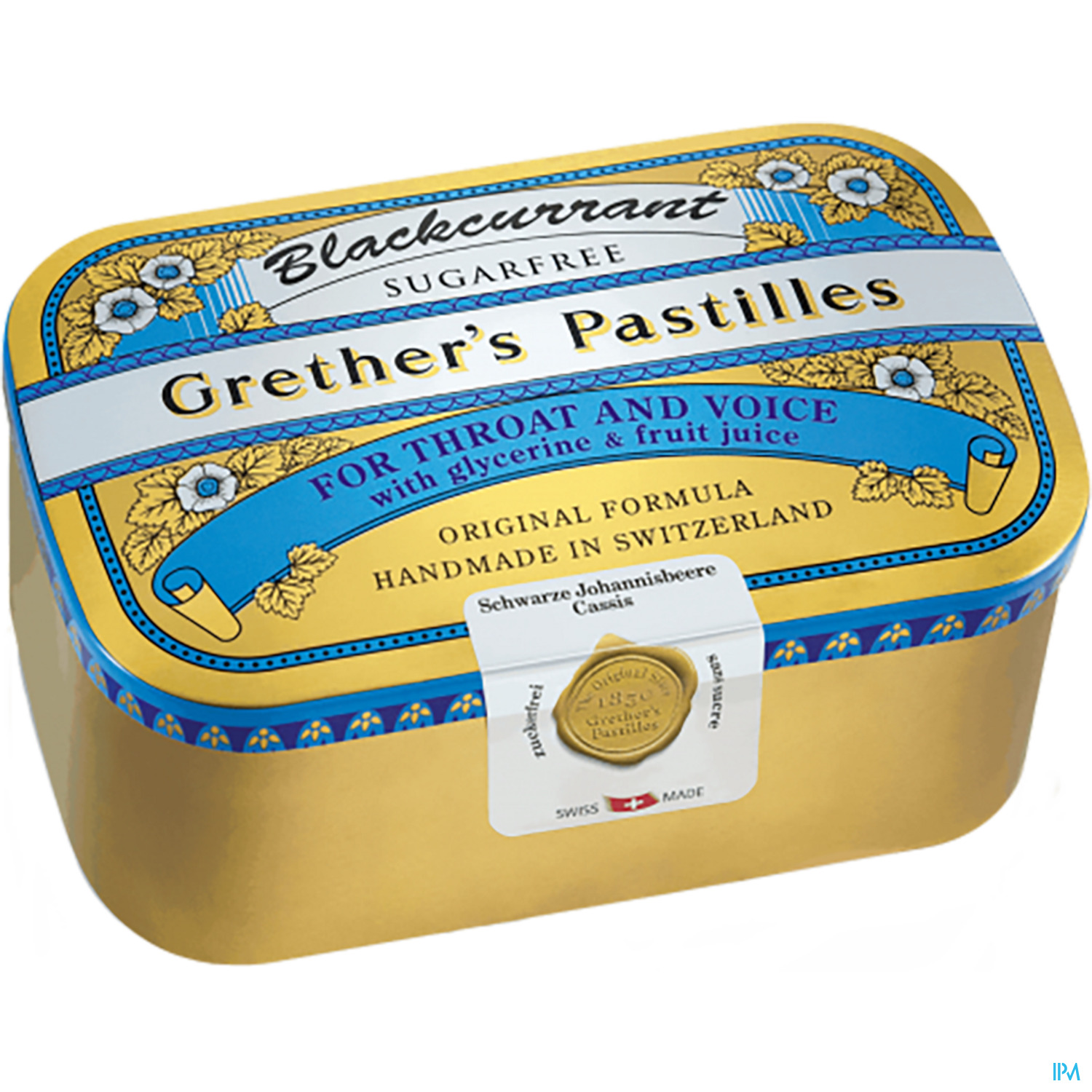 Grether's Pastilles Blackcurrant Zuckerfrei 440g
