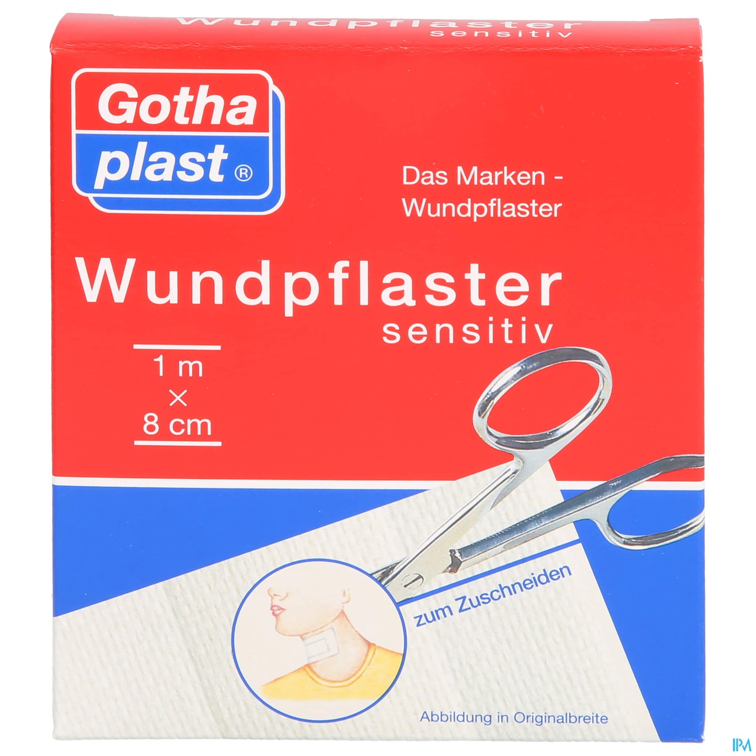 Wundpflaster Sensitiv 1mx 8cm 1 Stück