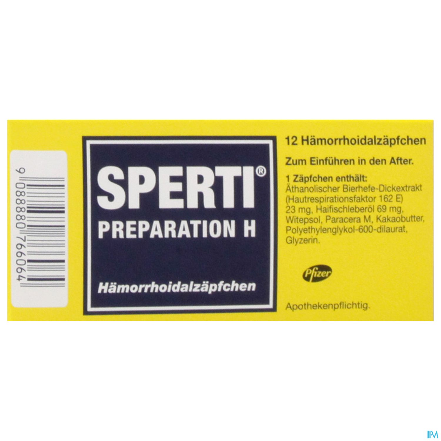 Sperti Preparation H - Hämorrhoidalzäpfchen