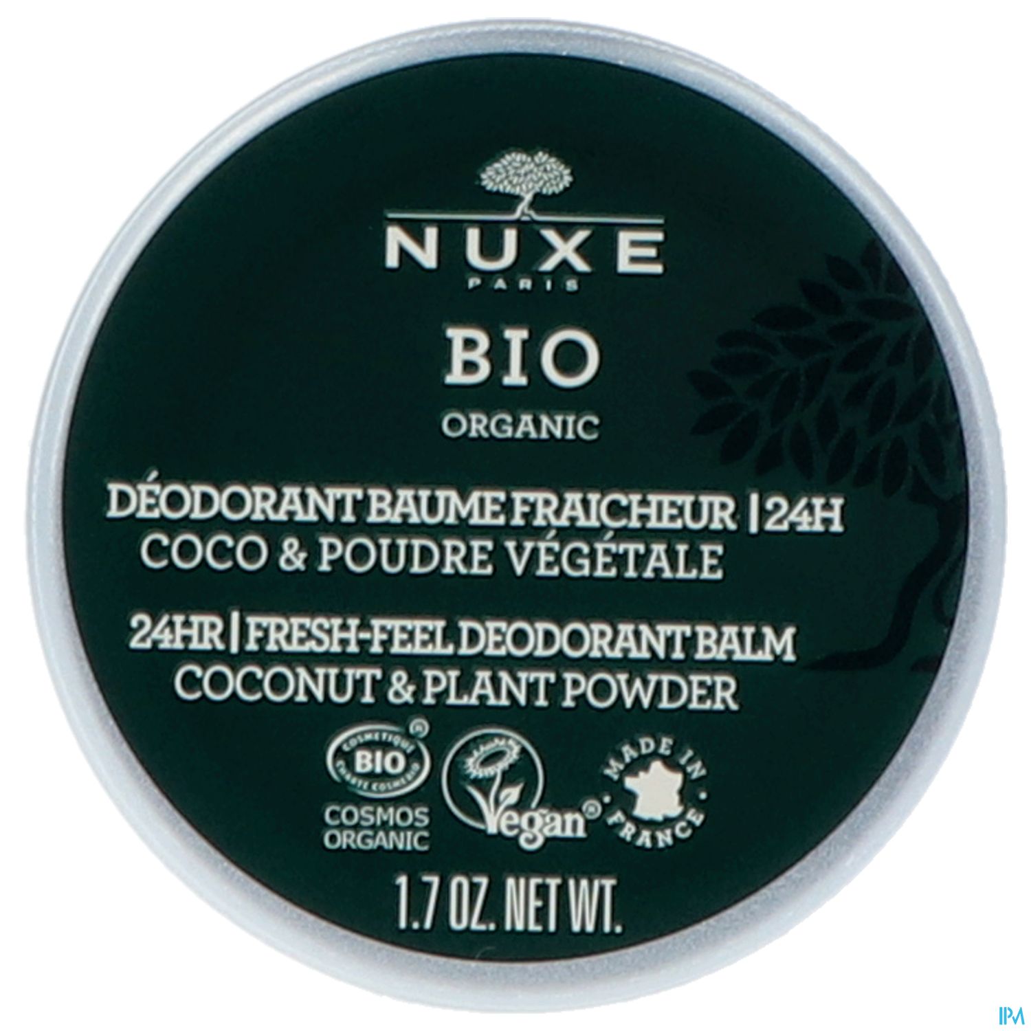 Nuxe Bio/deo Balm 24h Fresh-feel Coconut +plant Powder 50g