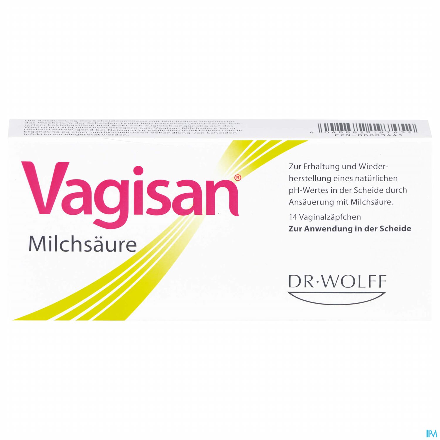 Vagisan Milchsaeure Vaginalzaepfchen 14st