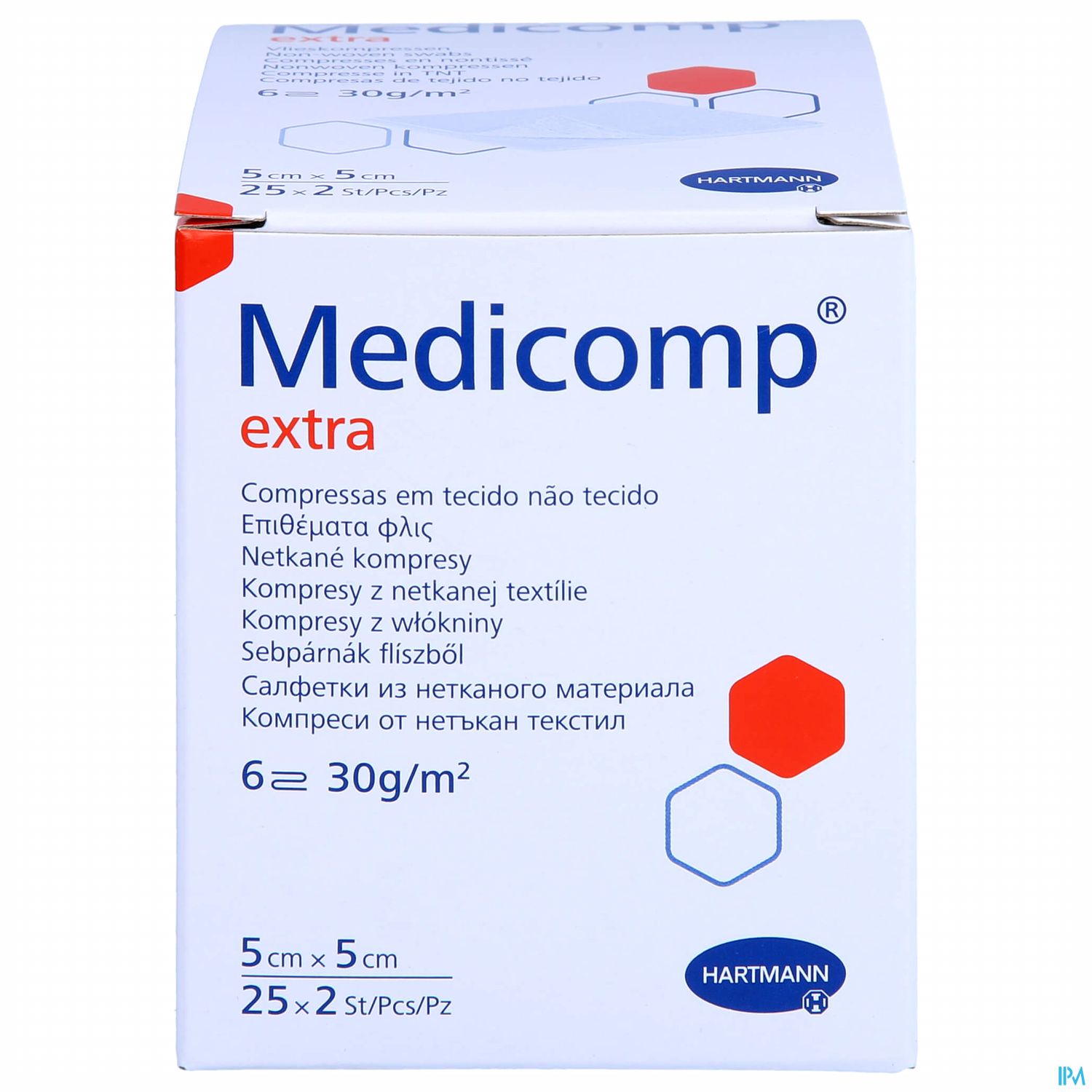 Kompressen Medicomp/extra Vliesstoff 6fach steril 5x 5cm 25x2 50 Stück