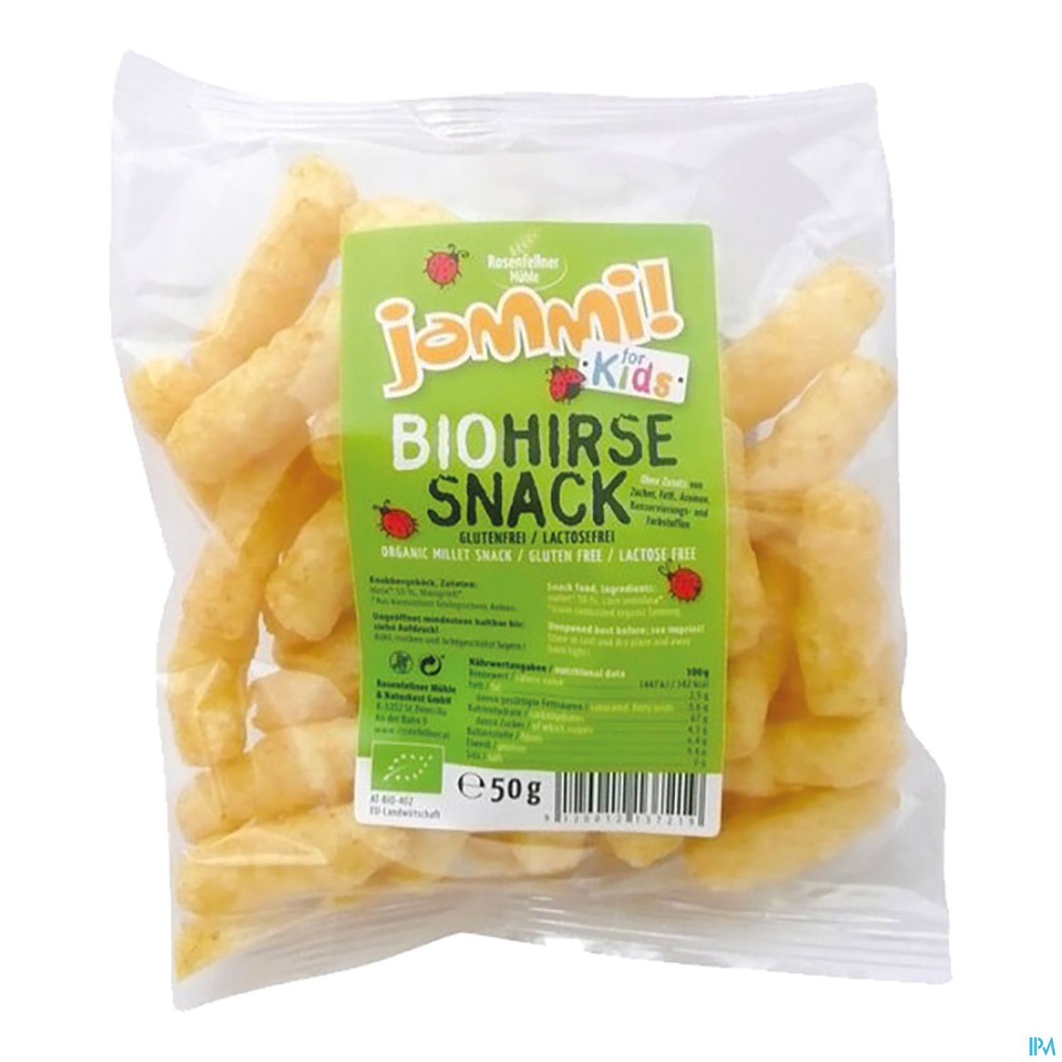 Jammi Bio/snack Kids Glutenfrei Hirse 50g