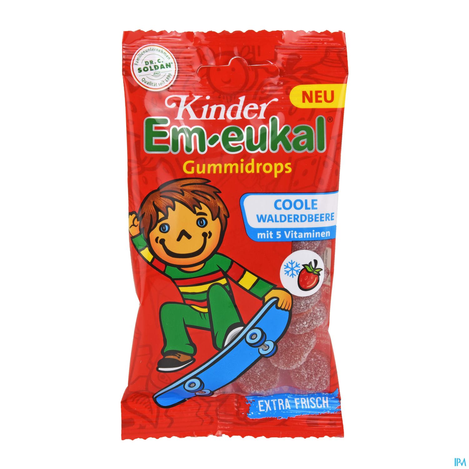 Em-eukal Gummidrops Zuckerhaltig/kinder Coole Walderdbeere 75g