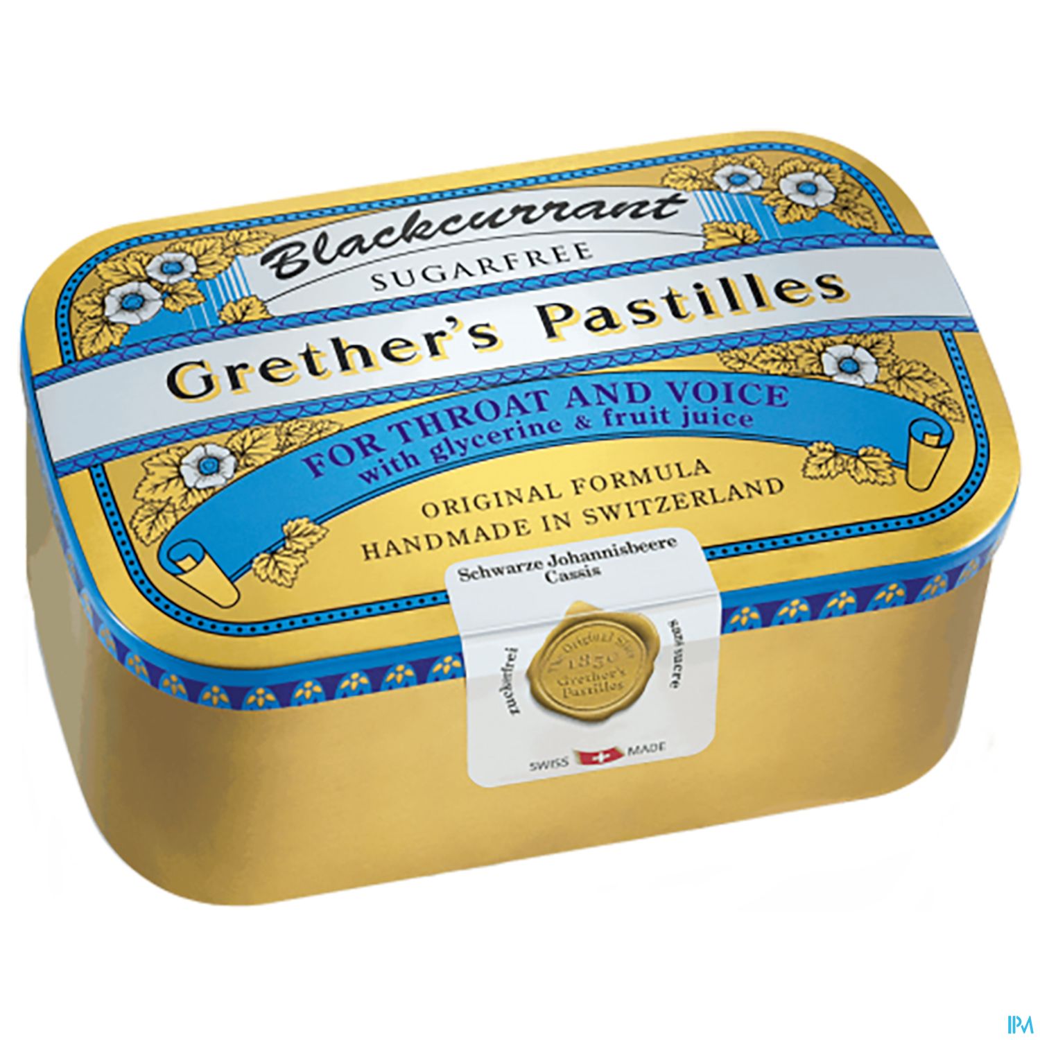 Grether's Pastilles Blackcurrant Zuckerfrei 440g