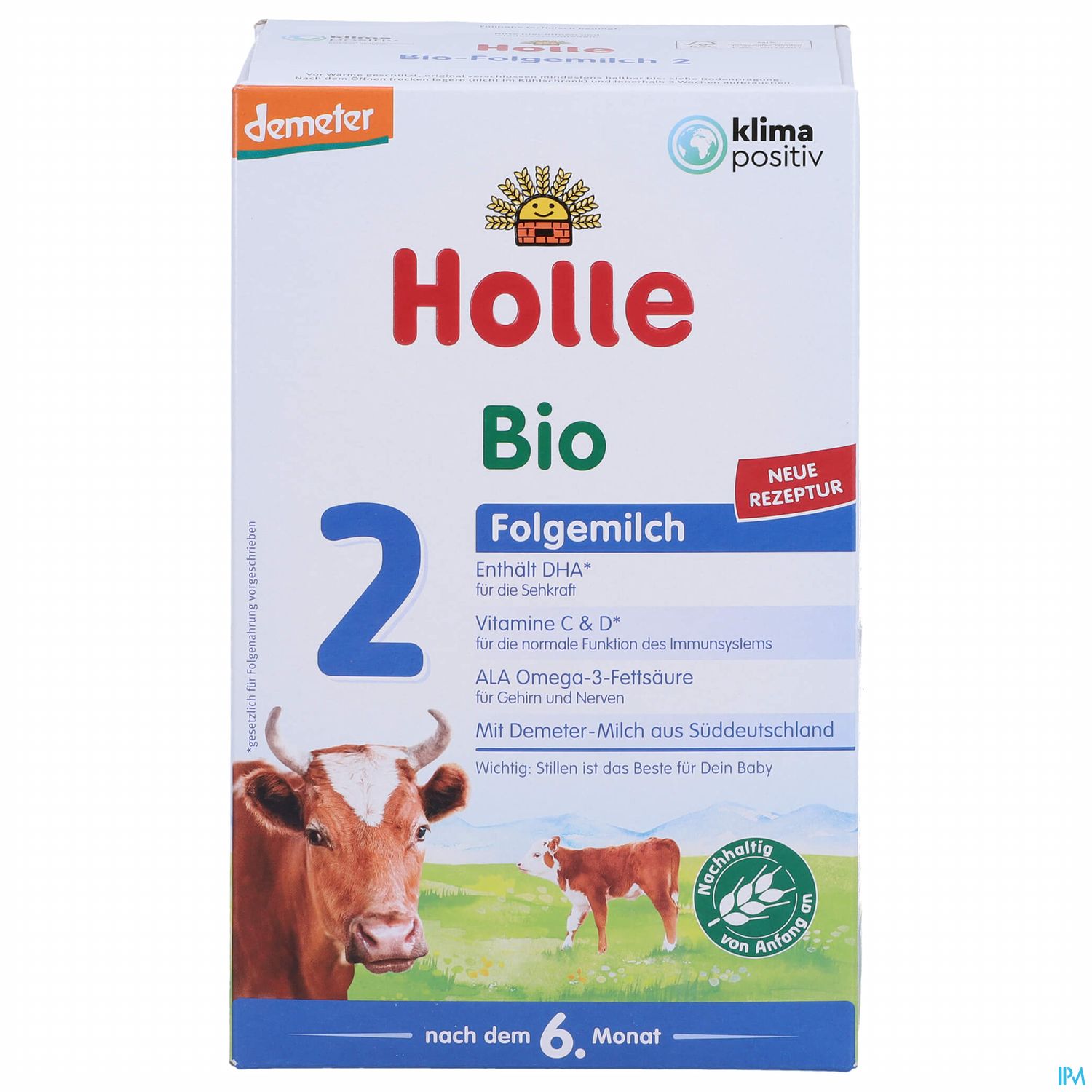 Holle Demeter Bio Folgemilch Saeugling 2 600g