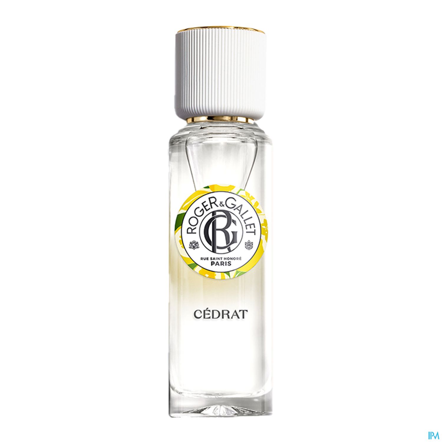 Flasche mit parfumierter Flüssigkeit von Roger & Gallet, mit dem Aufdruck "CÉDRAT".
