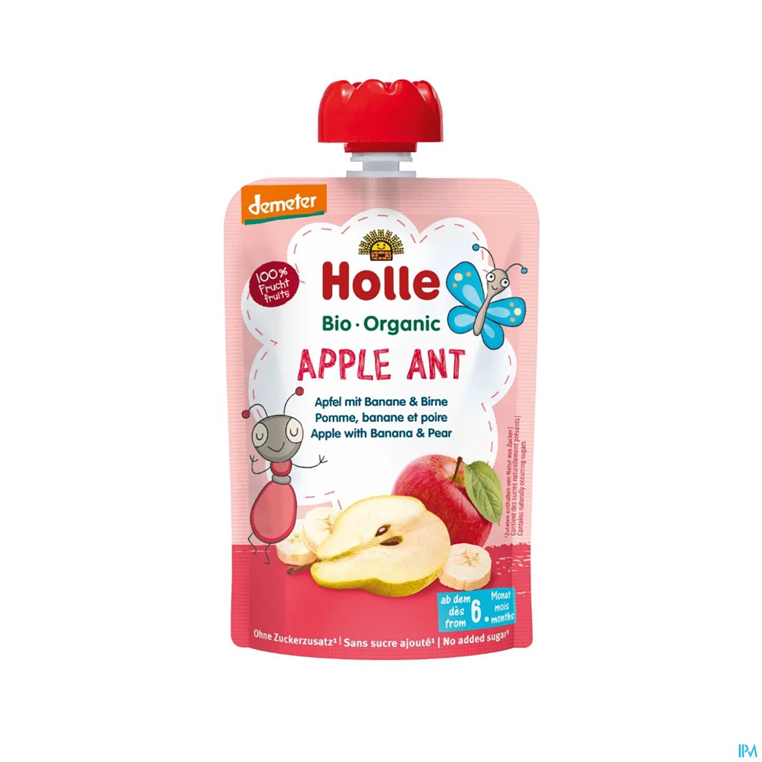 Holle Demeter Bio Fruechtepueree Ab 1 Jahr Apple Ant Apfel/banane/birne 100g