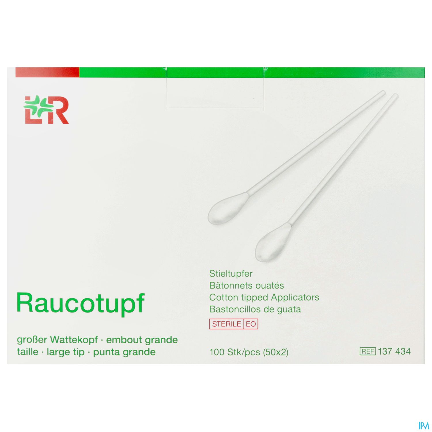 Raucotupf Stiel Gr St 50x2 100st