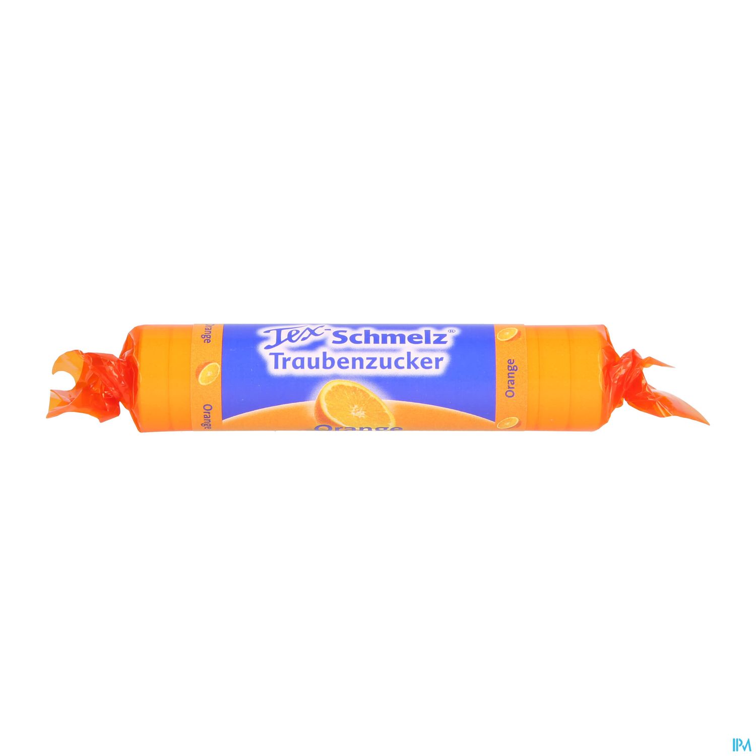 Tex-schmelz Traubenzucker Rolle Orange 33g