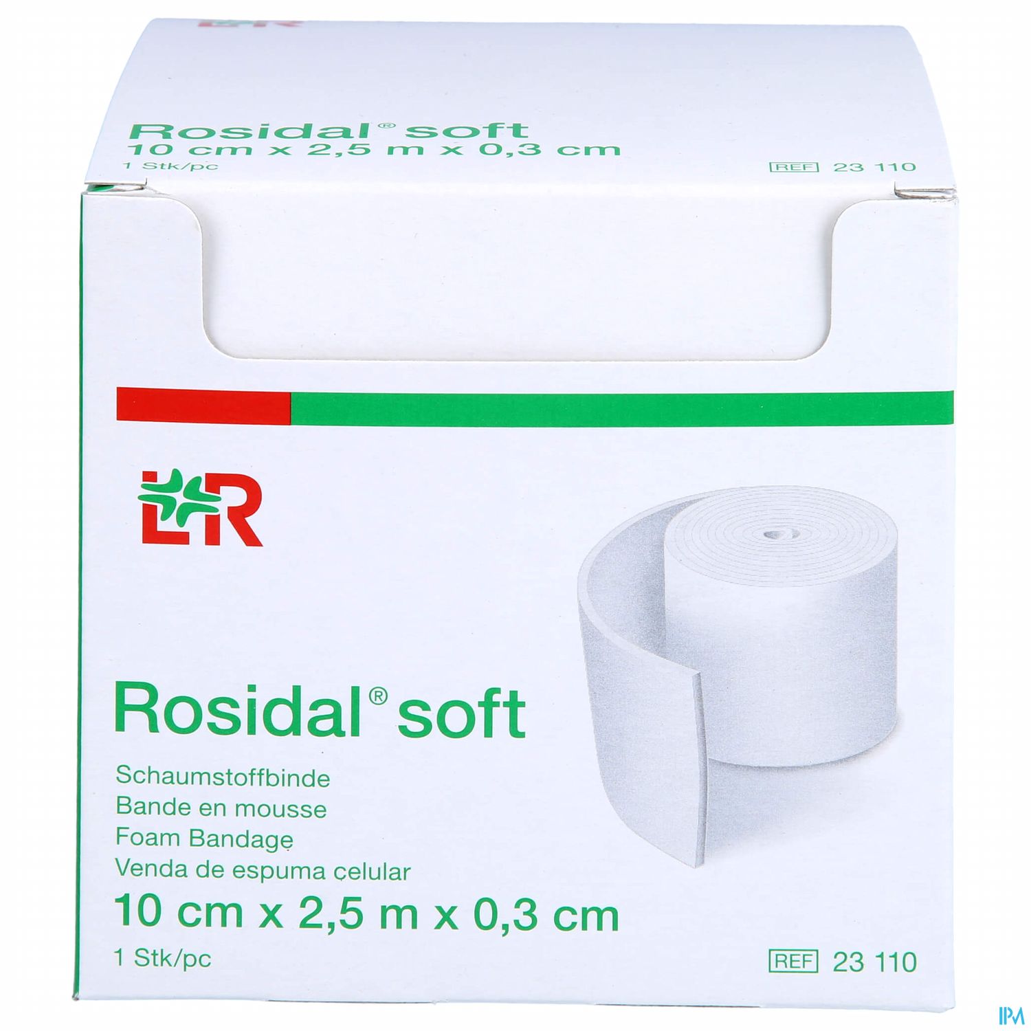 Rosidal Soft Schaumstoffbinde 2,5mx 10cmx 0,3cm 1st