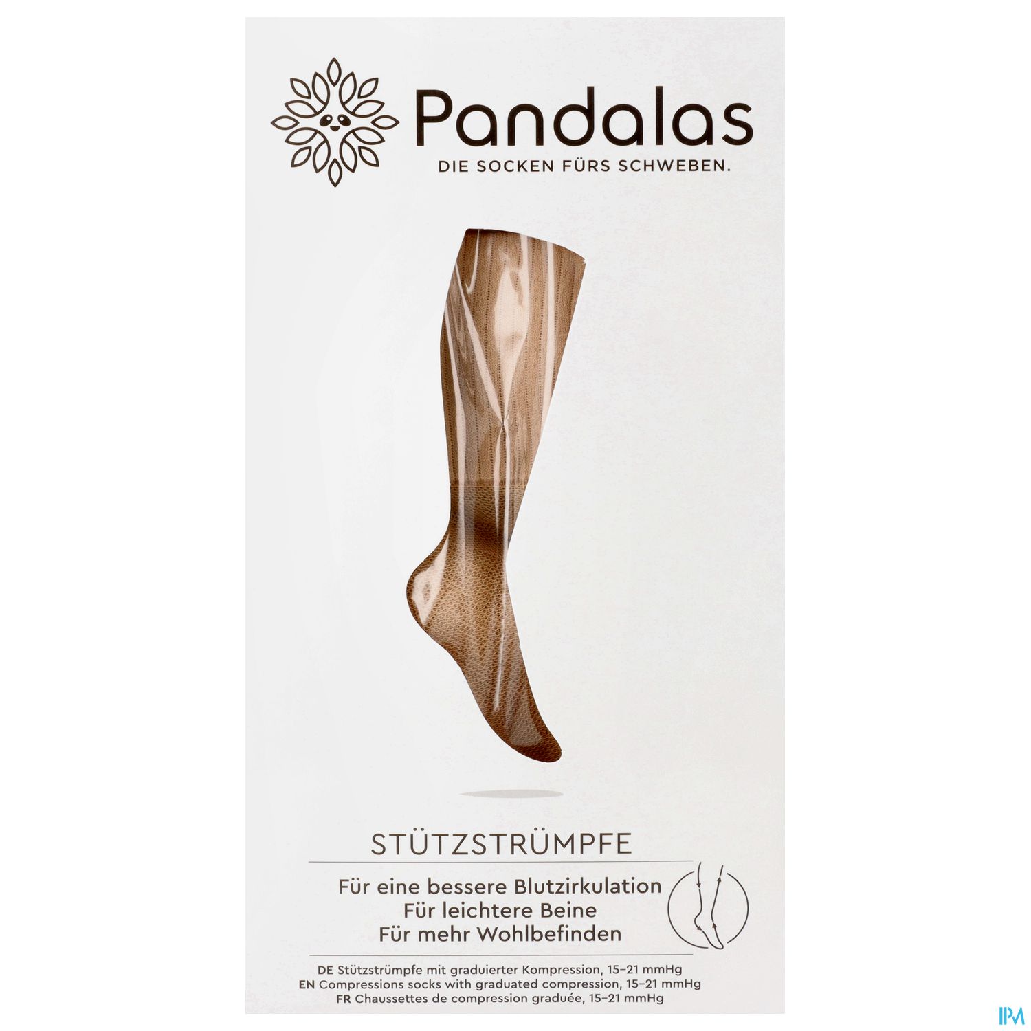 Stuetzstruempfe Pandalas Graduiert/70den Nylon Simply Elastisch. Nude 37/39 00006 1pk