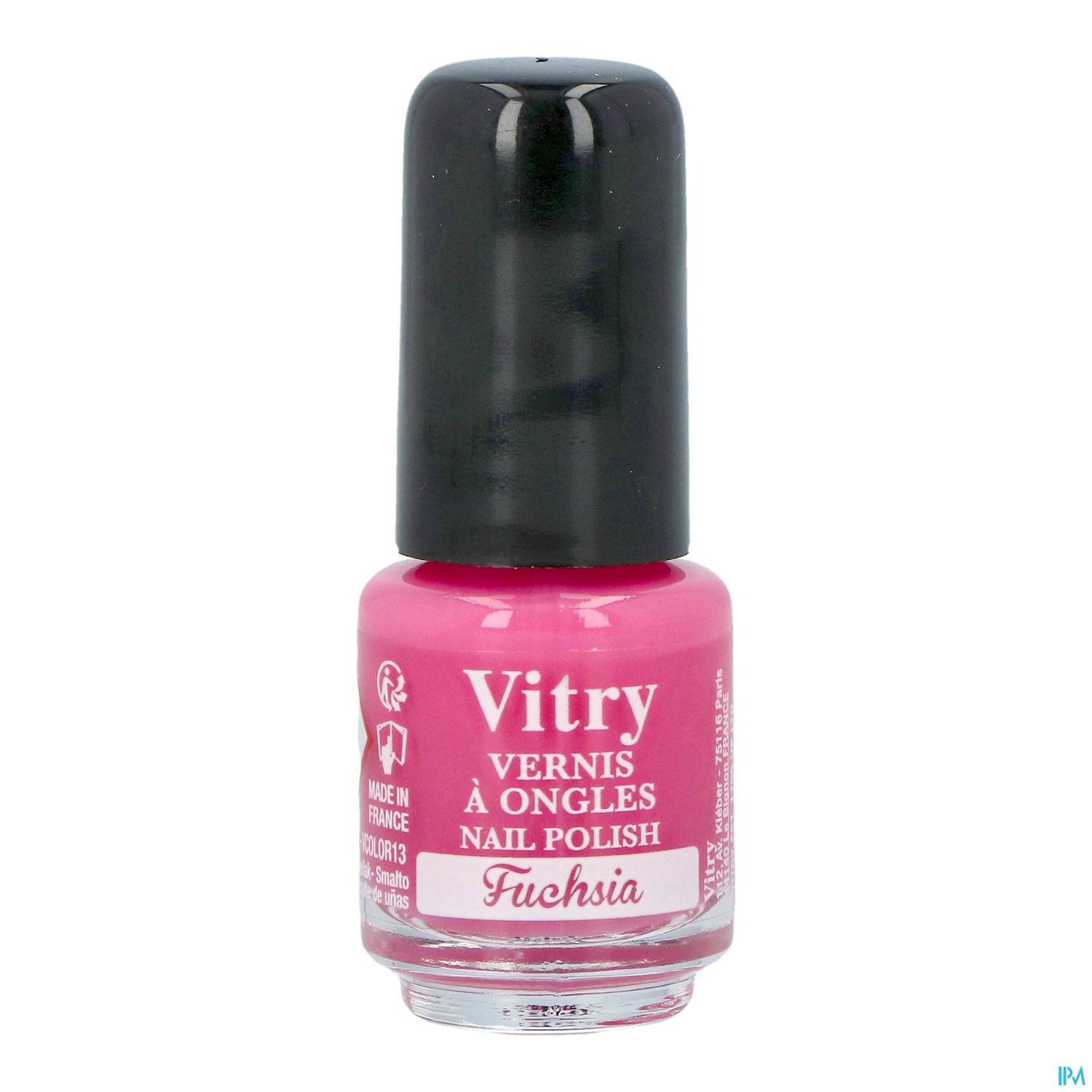 Flasche mit Fuchsia-Nagellack von Vitry.