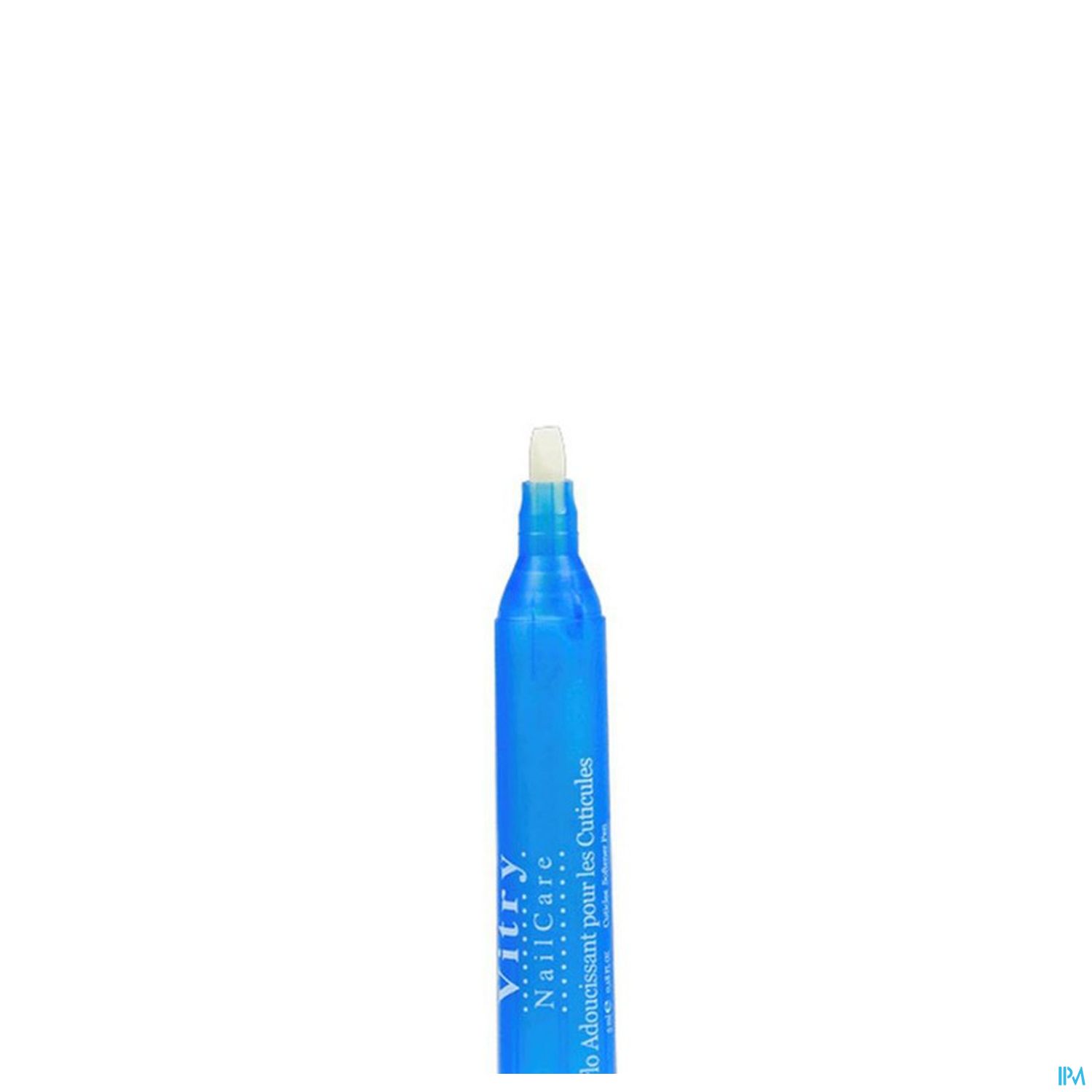 Blauer Markierer mit spitzem Kopf.