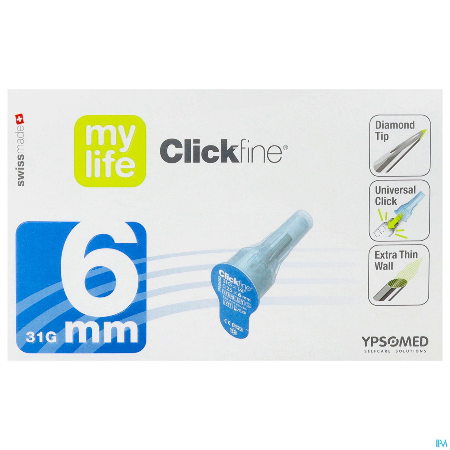 Diagnostika U.zubehoer Mylife Clickfine Pen-nadeln 31gx 6mm 100st