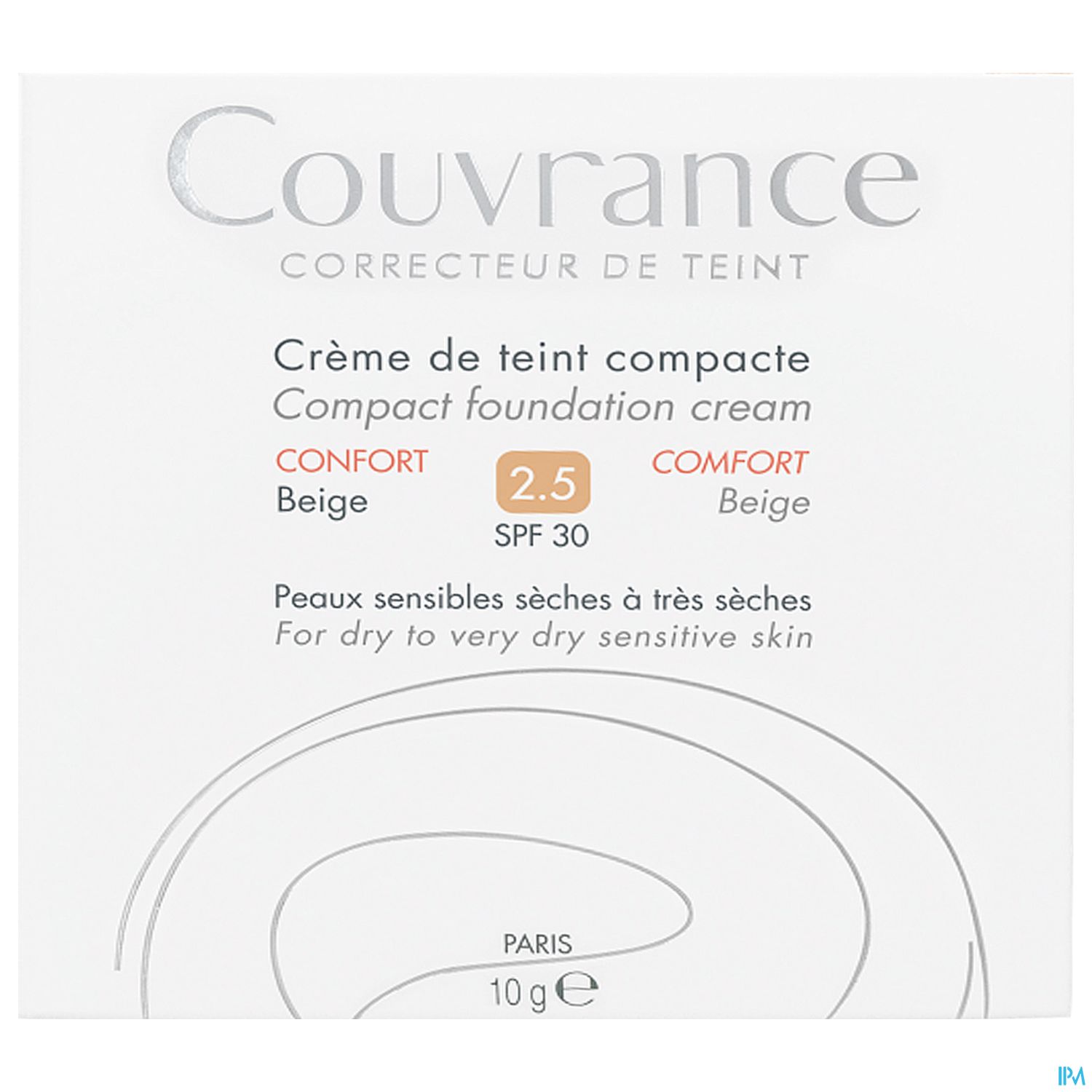 Avène Couvrance Kompakt Creme-make-up Reichhaltig Beige 10g