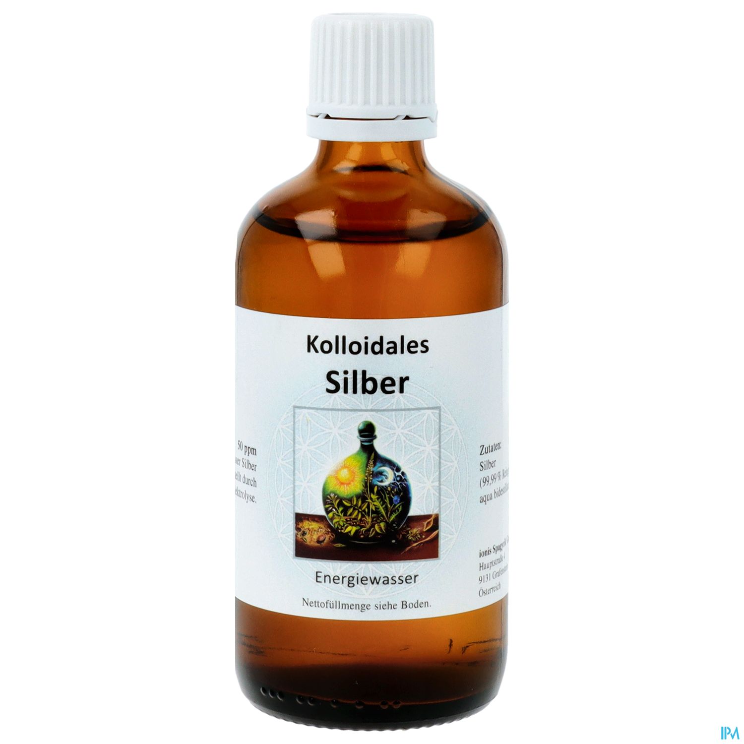 Kolloidales Spagyrik Pharma Gmbh Durch Elektrolyse Silberwasser 50ppm Ks.07 100ml