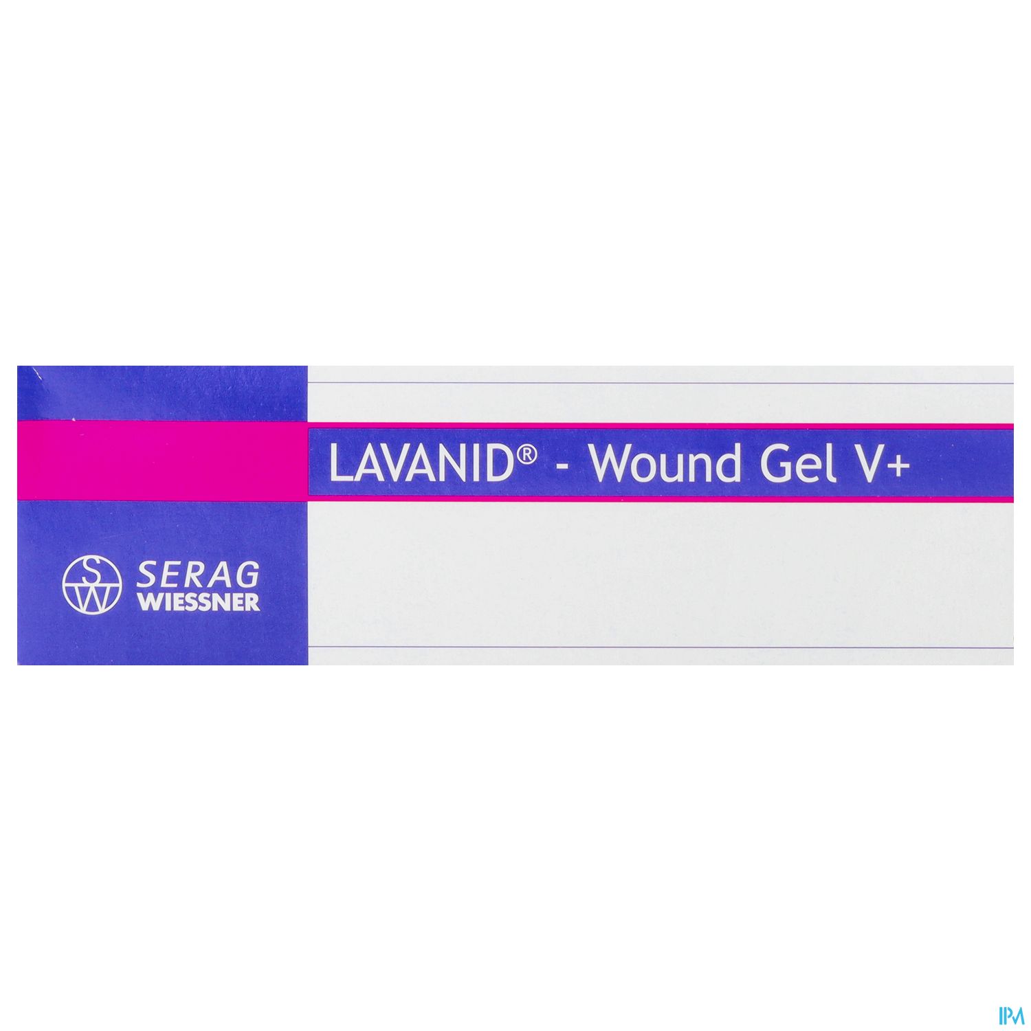Packungsdesign von LAVANID® Wound Gel V+ der Firma Serag Wiessner.