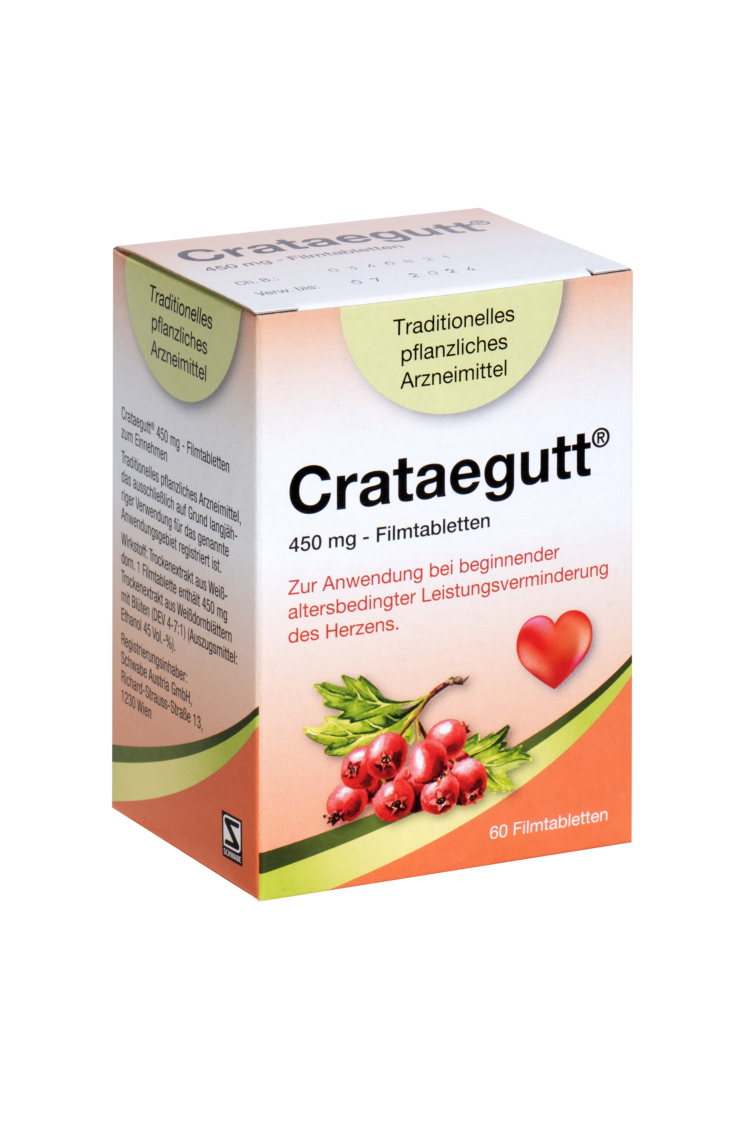 Crataegutt 450 mg - Filmtabletten