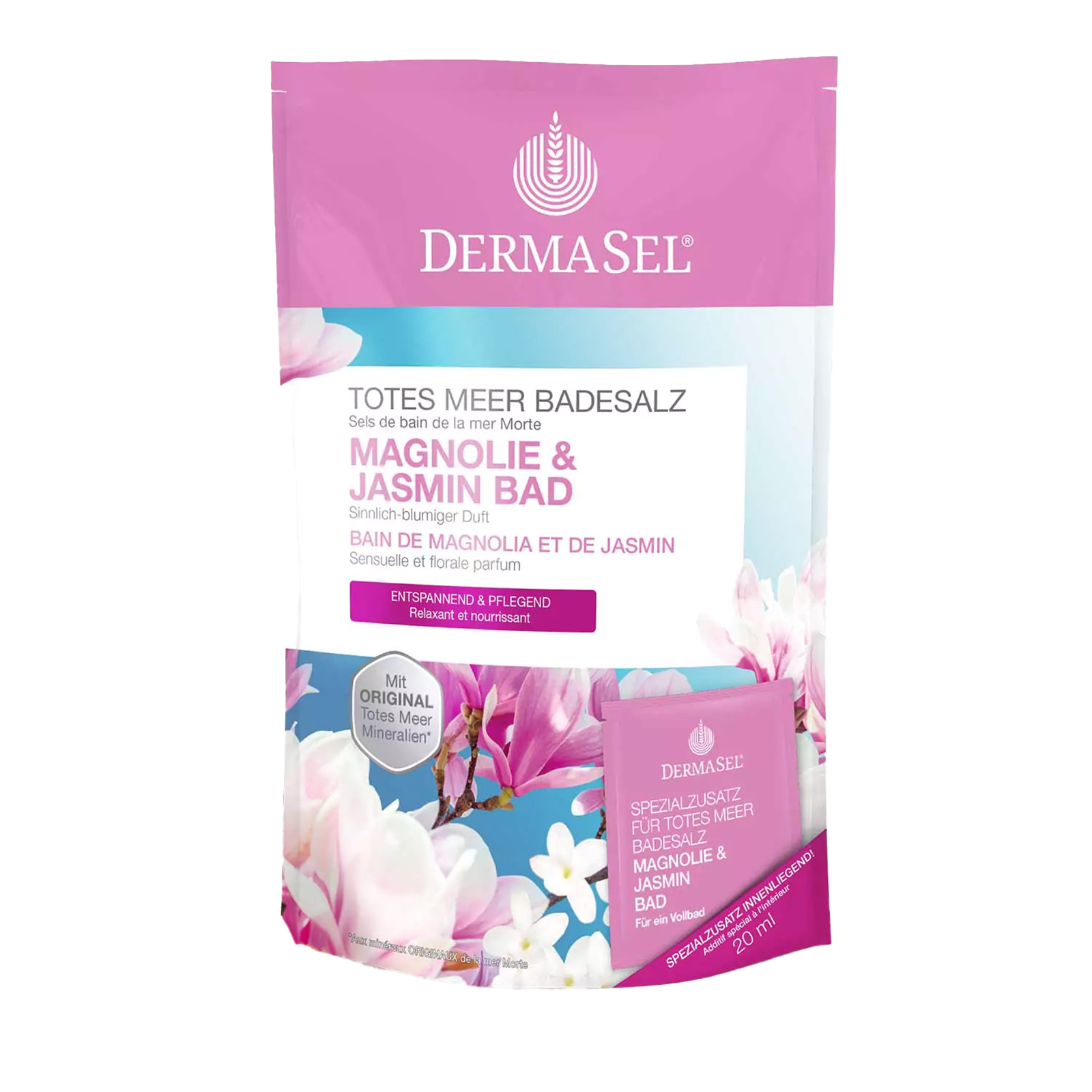 DermaSel® Totes Meer Badesalz Magnolie & Jasmin