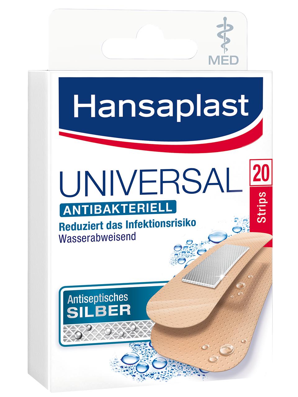 Hansaplast Universal MED antibakteriell Strips 20