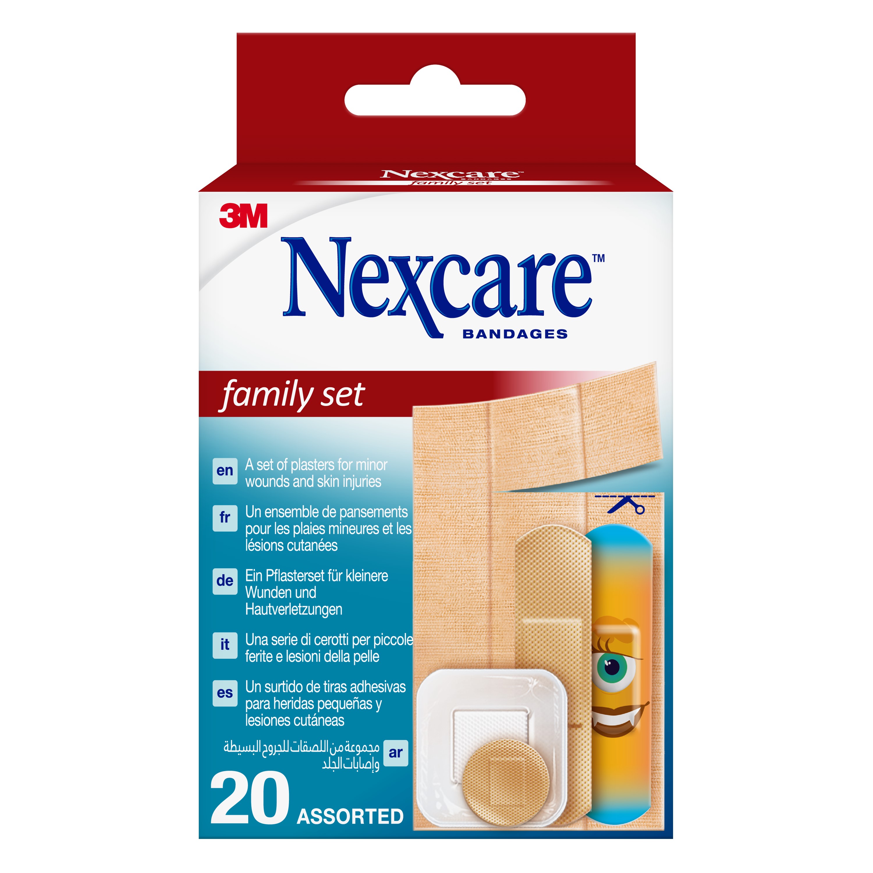 Nexcare™ Family Set, gemischt 20 Pflaster