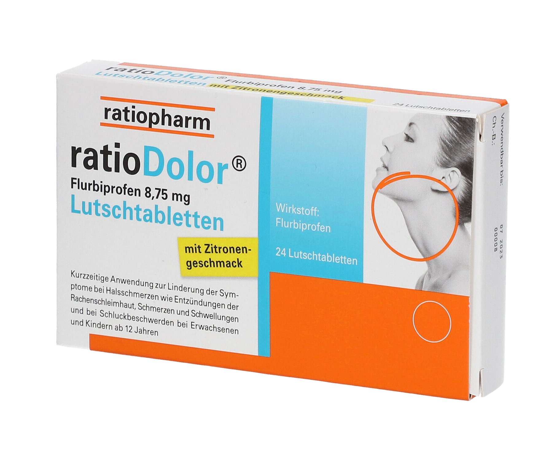 ratioDolor Flurbiprofen 8,75 mg - Lutschtabletten mit Zitronengeschmack