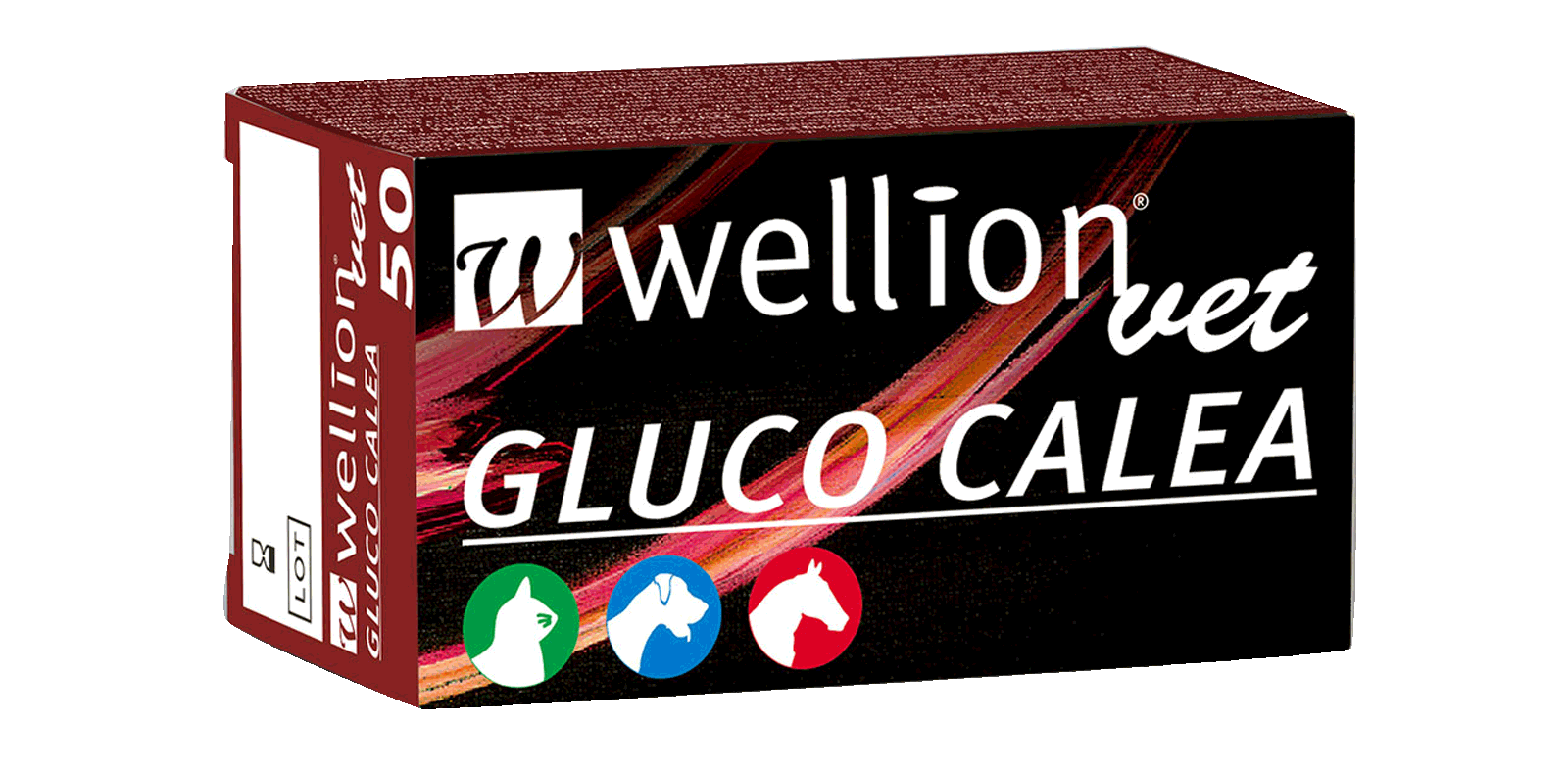 WELLVET715 WellionVet GLUCO CALEA Blutzuckerteststreifen, 50 Stück