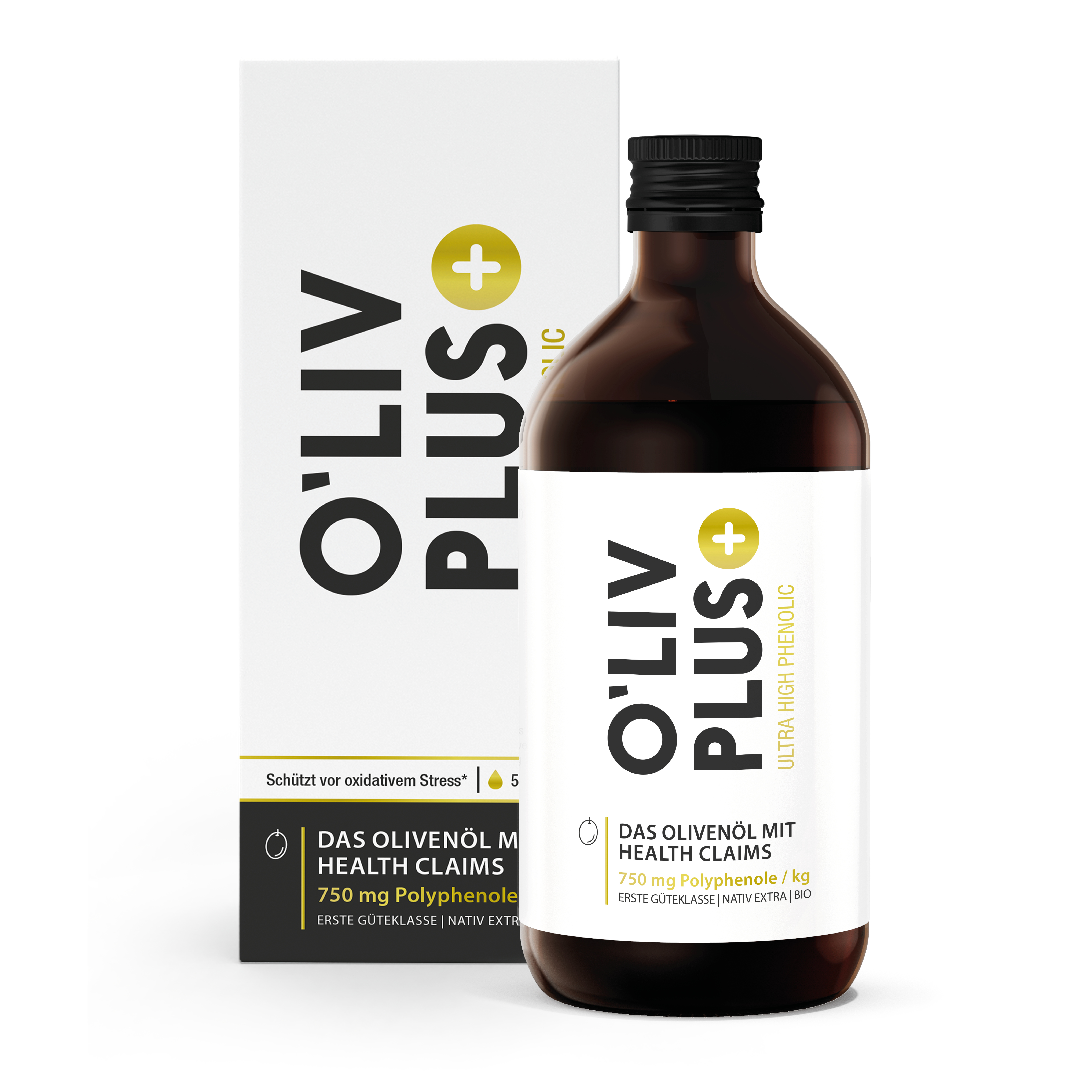 Bio Olivenöl – extra hoher Polyphenol-Gehalt 750 mg / kg – 500 ml